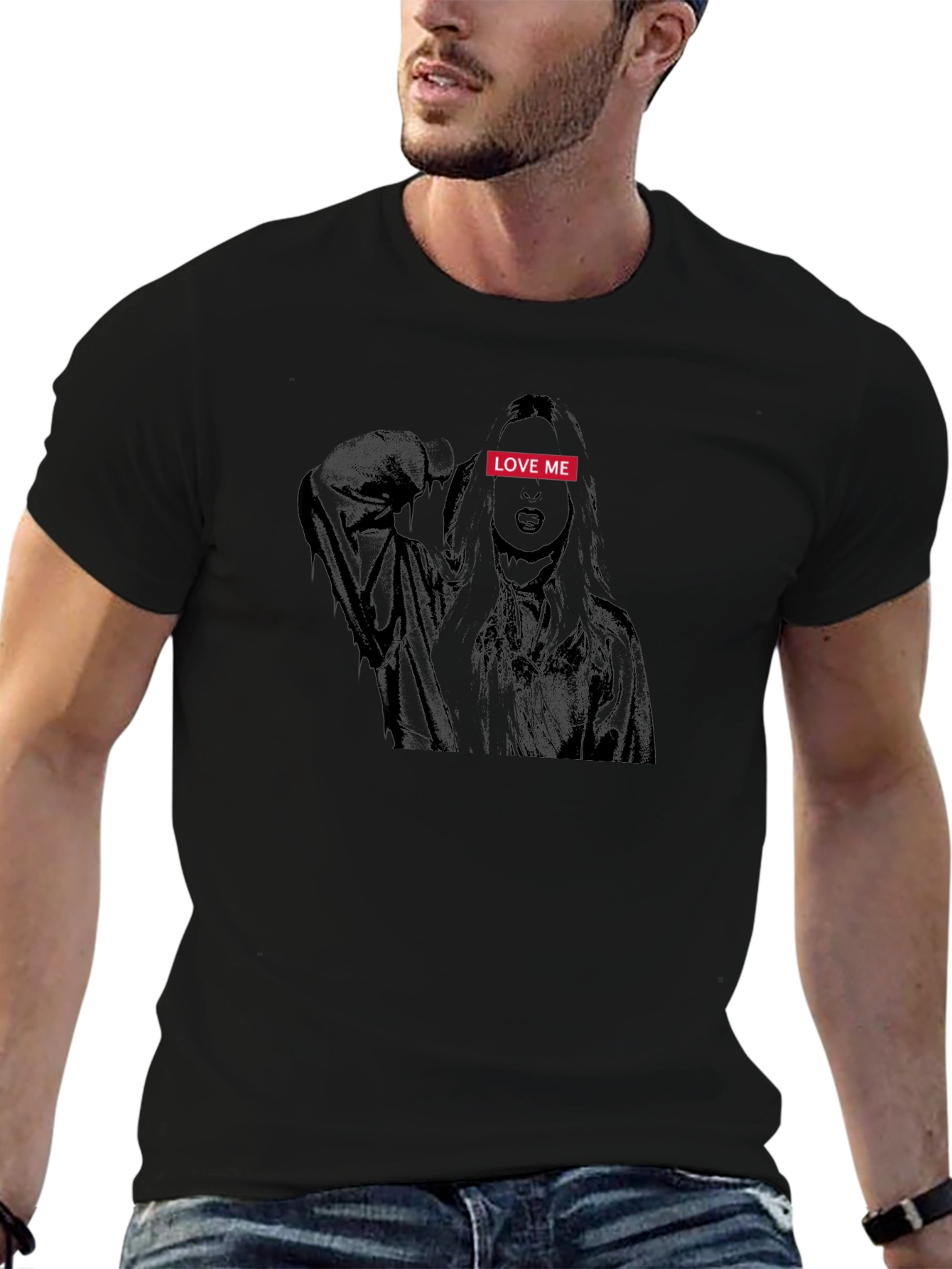 Love Me Graphic Print T-Shirt