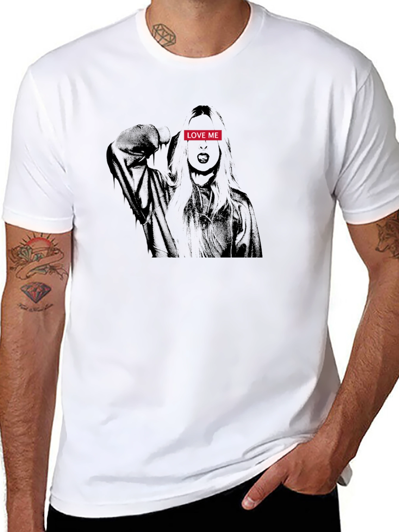 Love Me Graphic Print T-Shirt