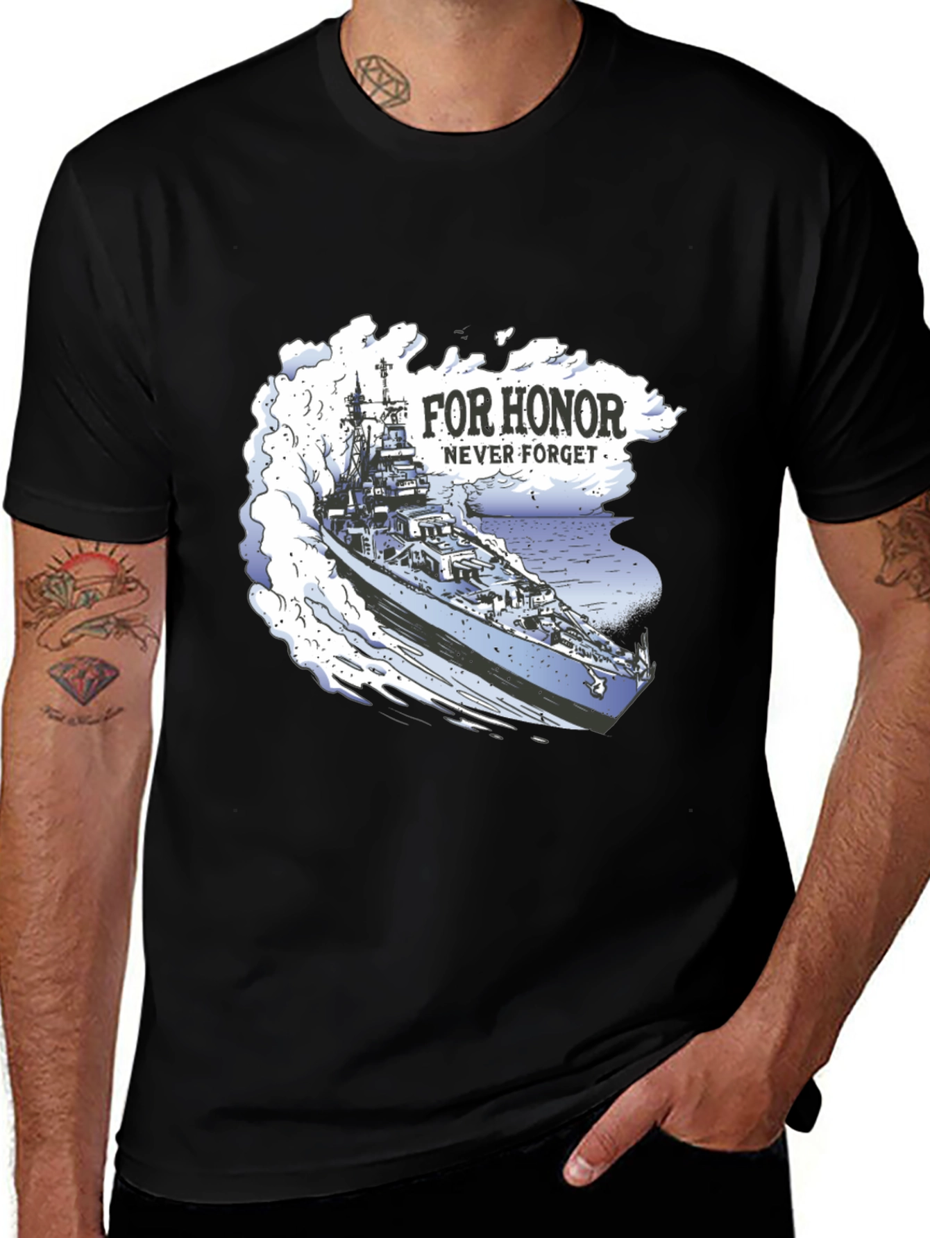 Naval Honor T-Shirt - Never Forget