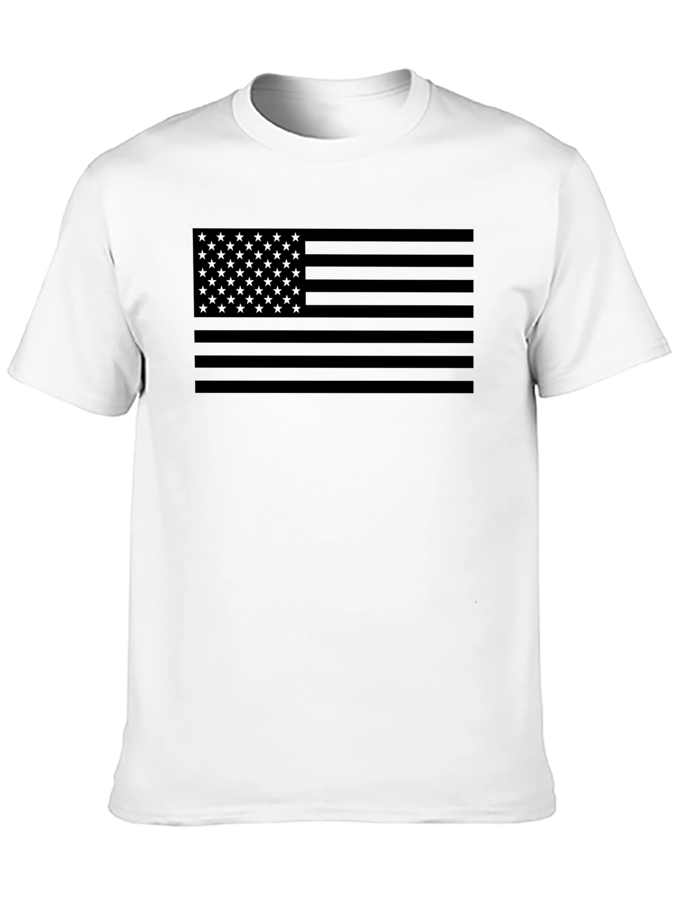 Stealth American Flag Black T-Shirt