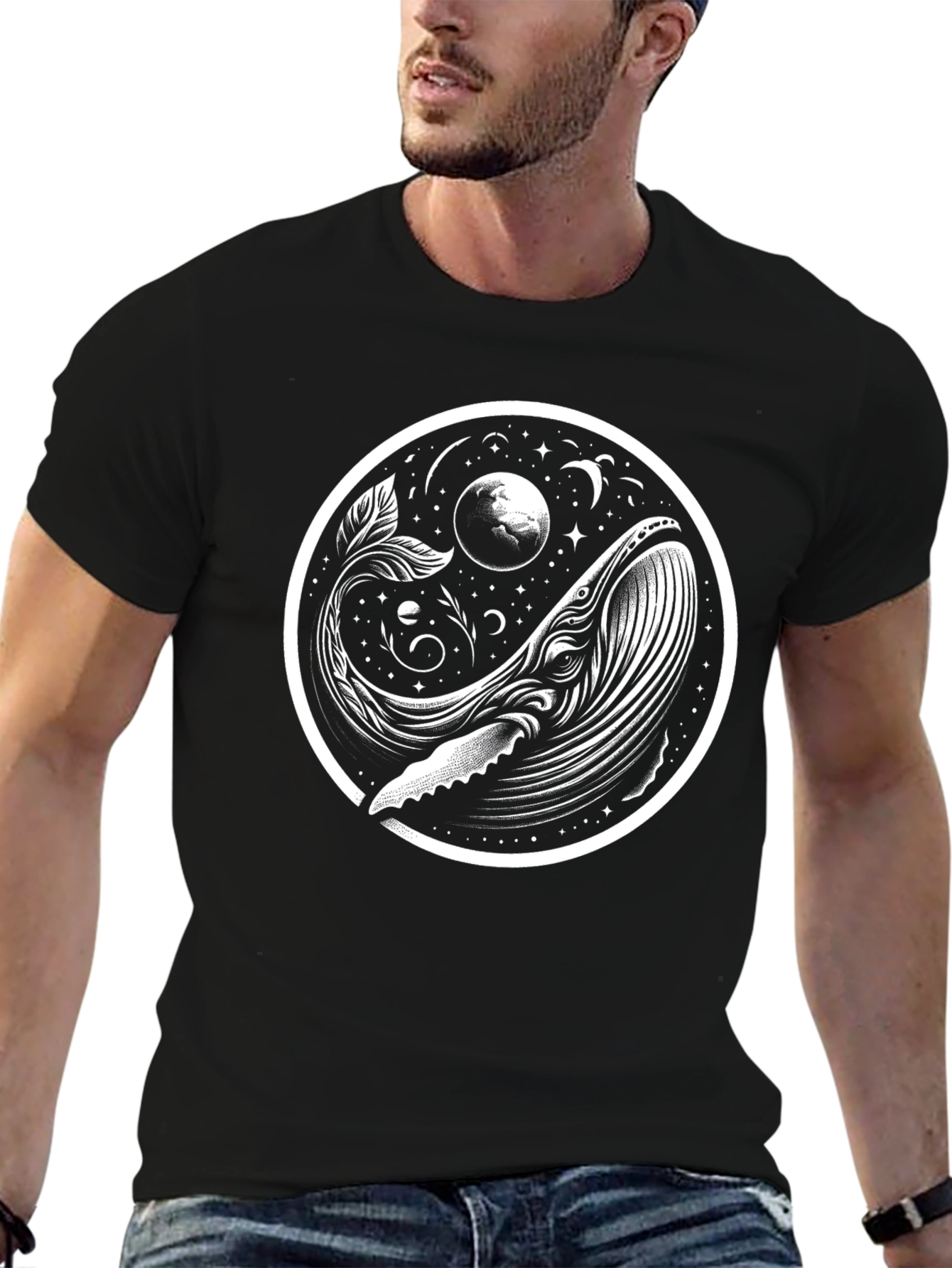 Whale & Moon Graphic Tee