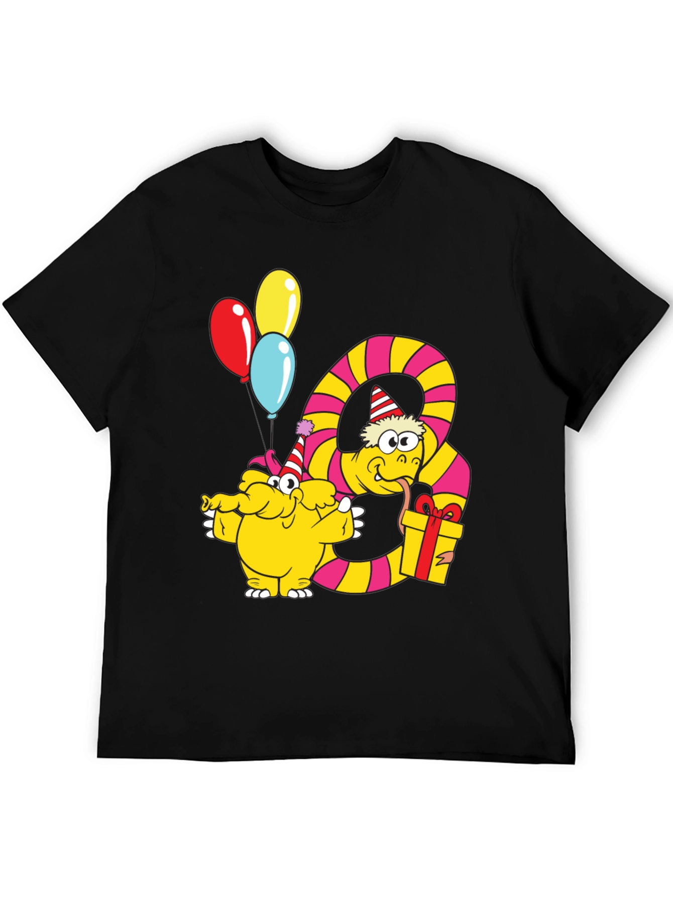 Party Snake & Monster T-Shirt - Fun Graphic Tee