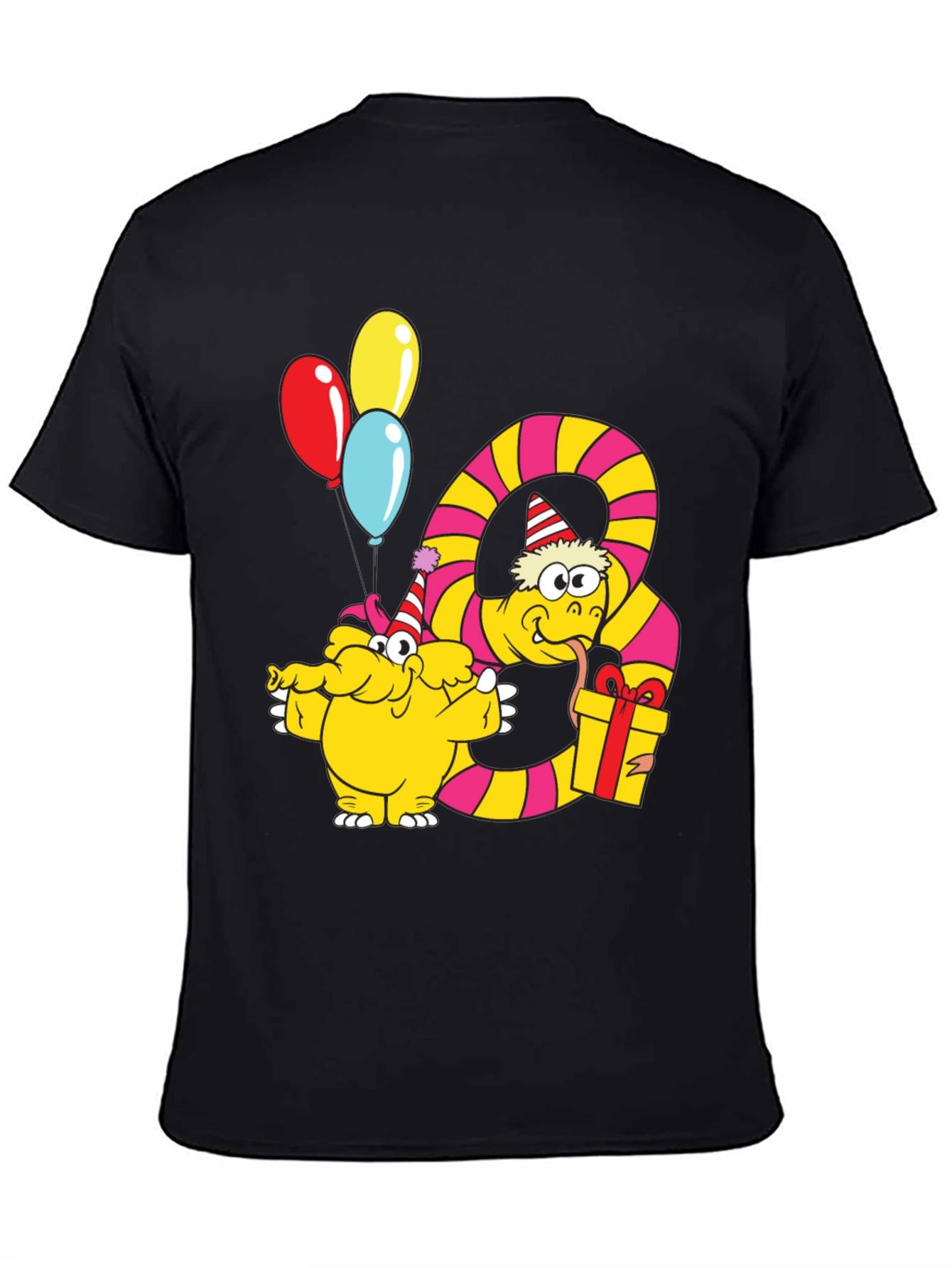 Party Snake & Monster T-Shirt - Fun Graphic Tee