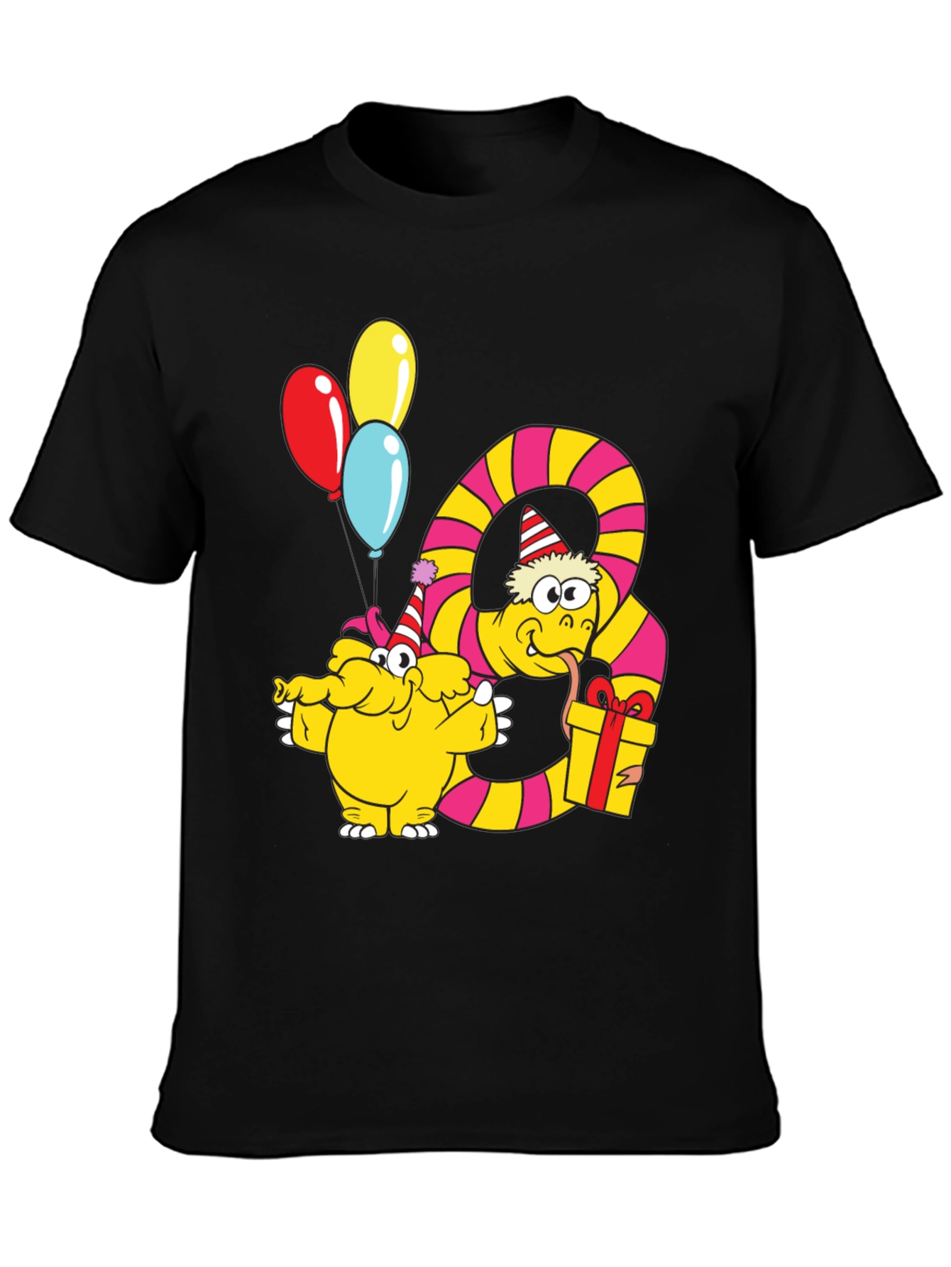 Party Snake & Monster T-Shirt - Fun Graphic Tee