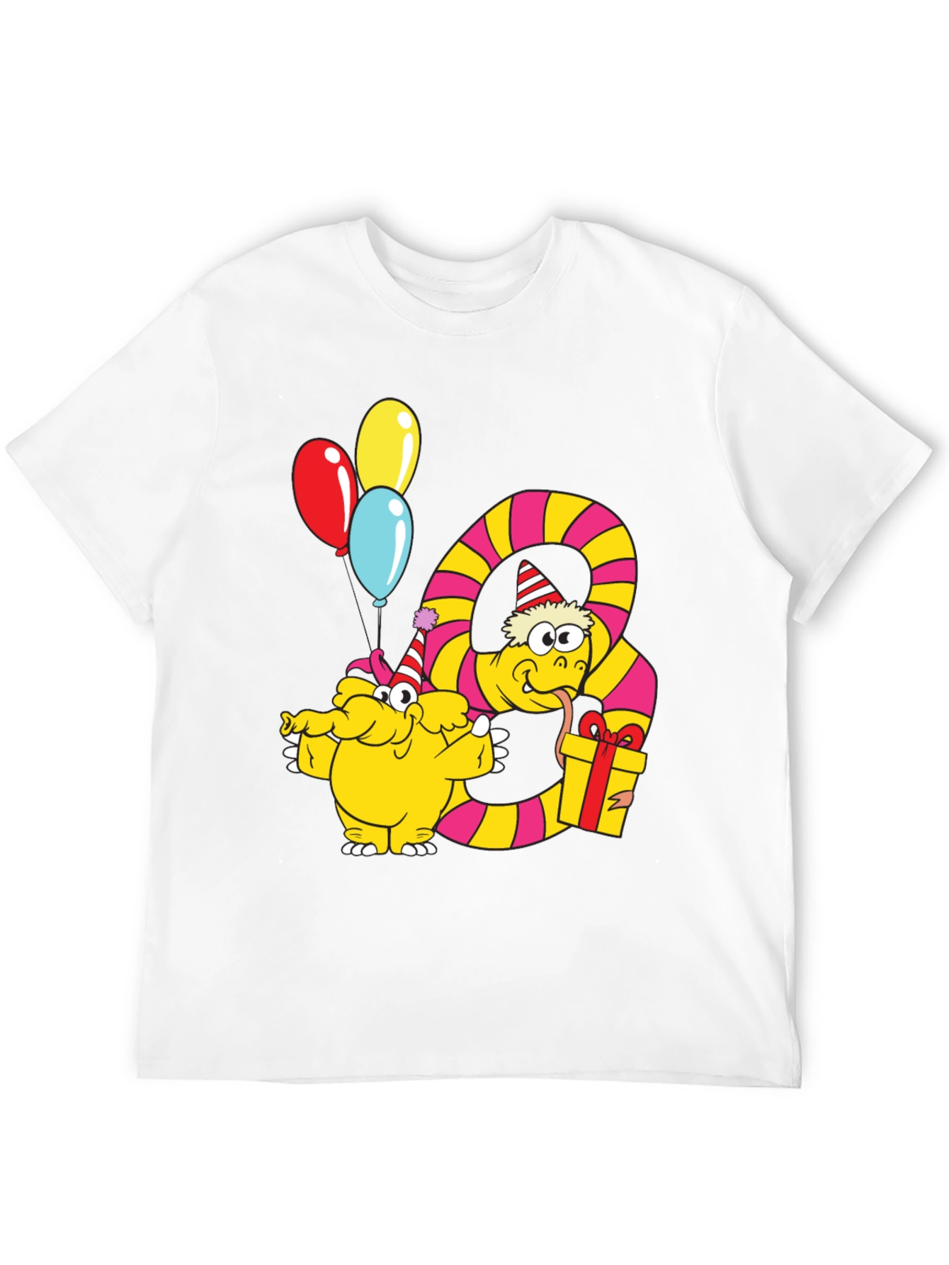 Party Snake & Monster T-Shirt - Fun Graphic Tee