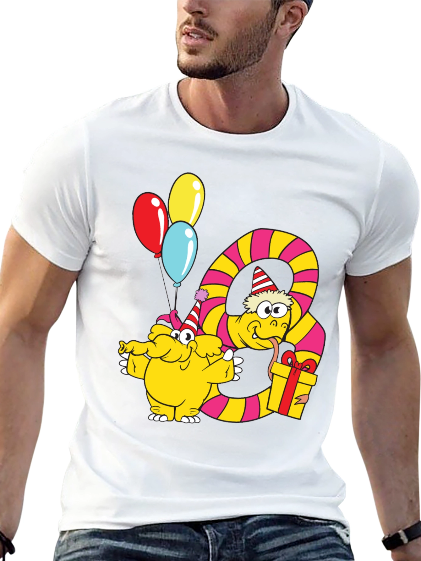 Party Snake & Monster T-Shirt - Fun Graphic Tee