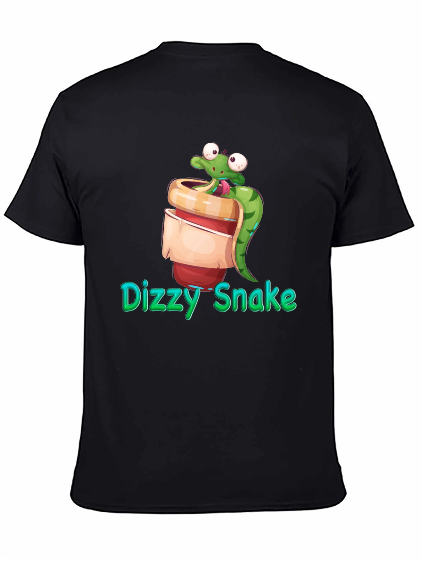 Dizzy Snake Cartoon Graphic Tee