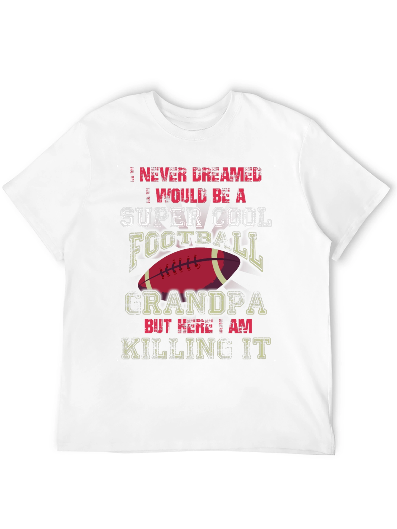 Super Cool Football Grandpa T-Shirt
