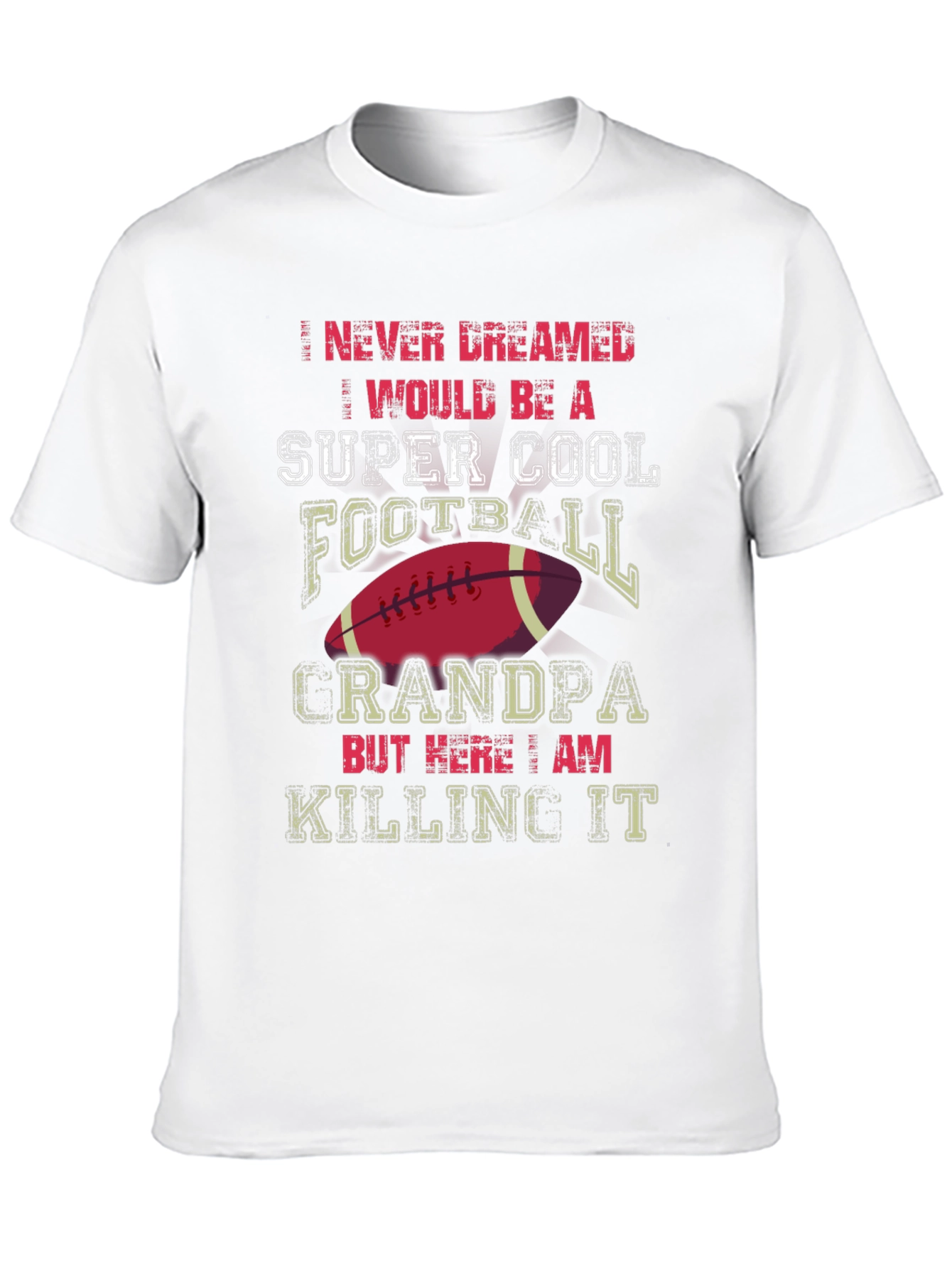 Super Cool Football Grandpa T-Shirt