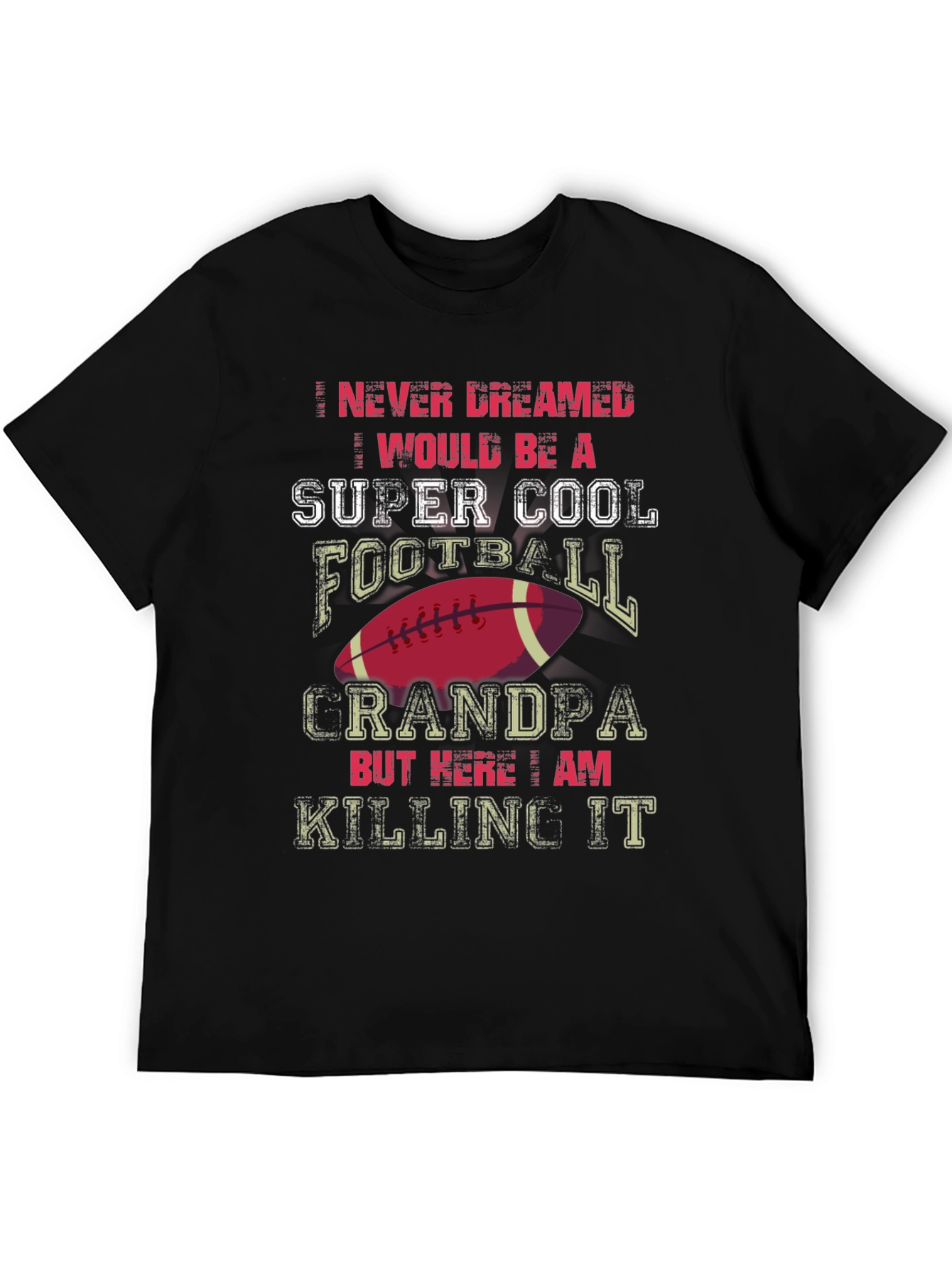 Super Cool Football Grandpa T-Shirt