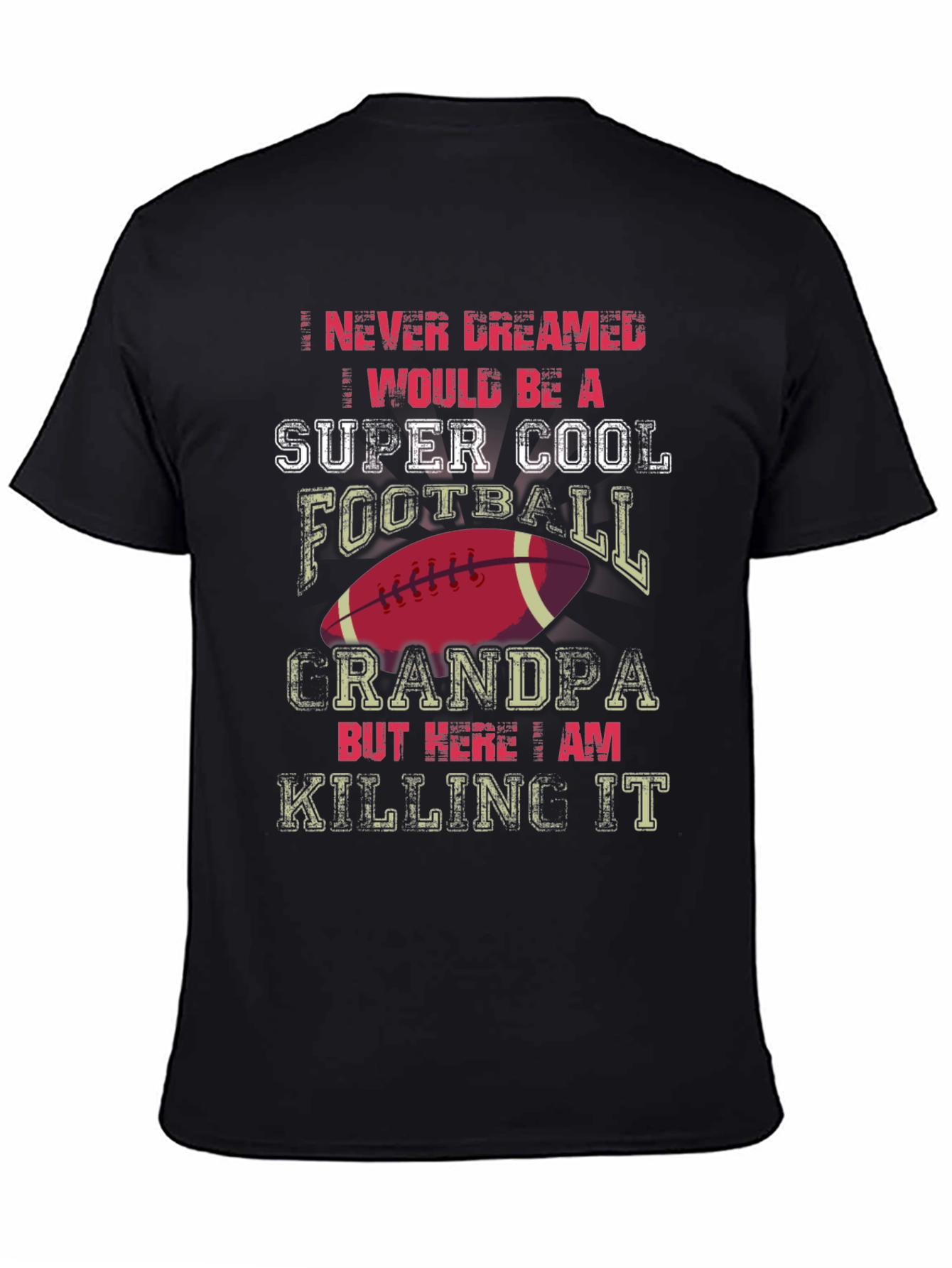 Super Cool Football Grandpa T-Shirt