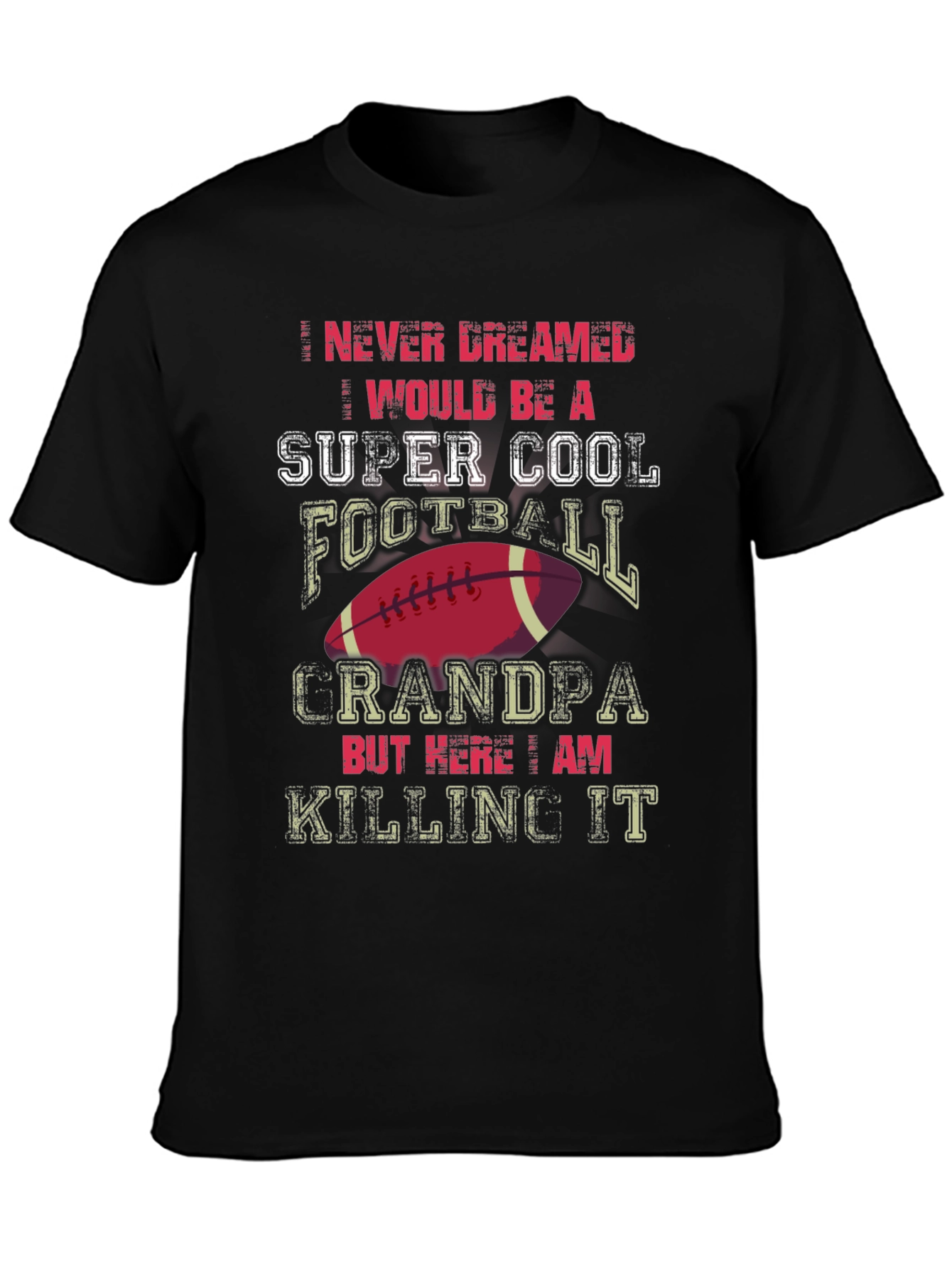 Super Cool Football Grandpa T-Shirt