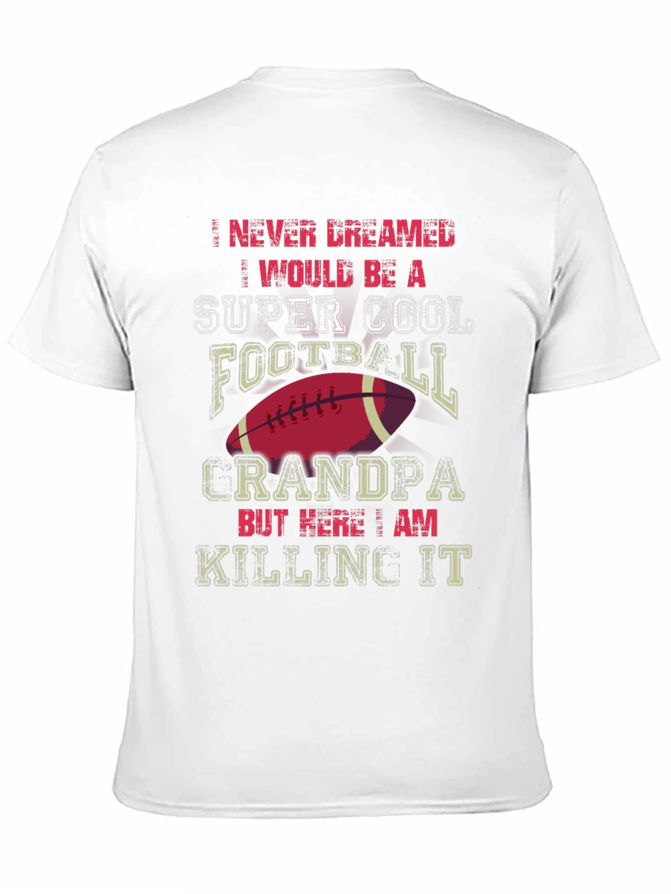 Super Cool Football Grandpa T-Shirt