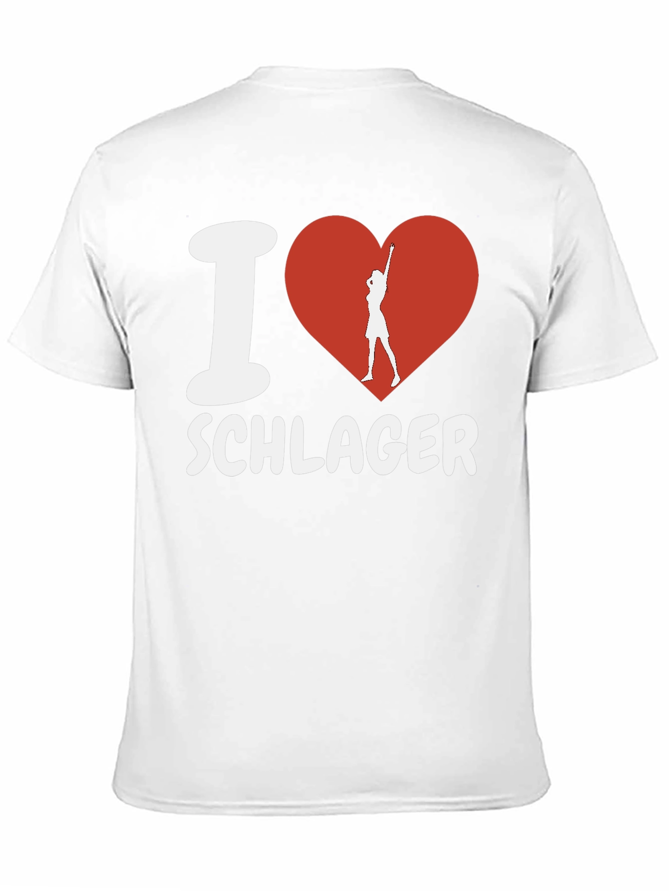 I Love Schlager T-Shirt - Black Cotton Tee