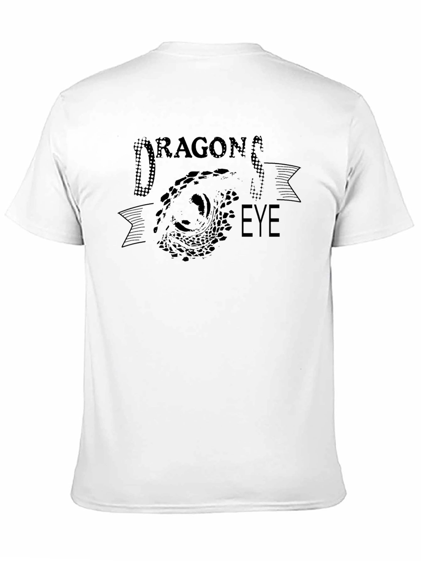 Dragon Eye Graphic Tee - Black Cotton T-Shirt