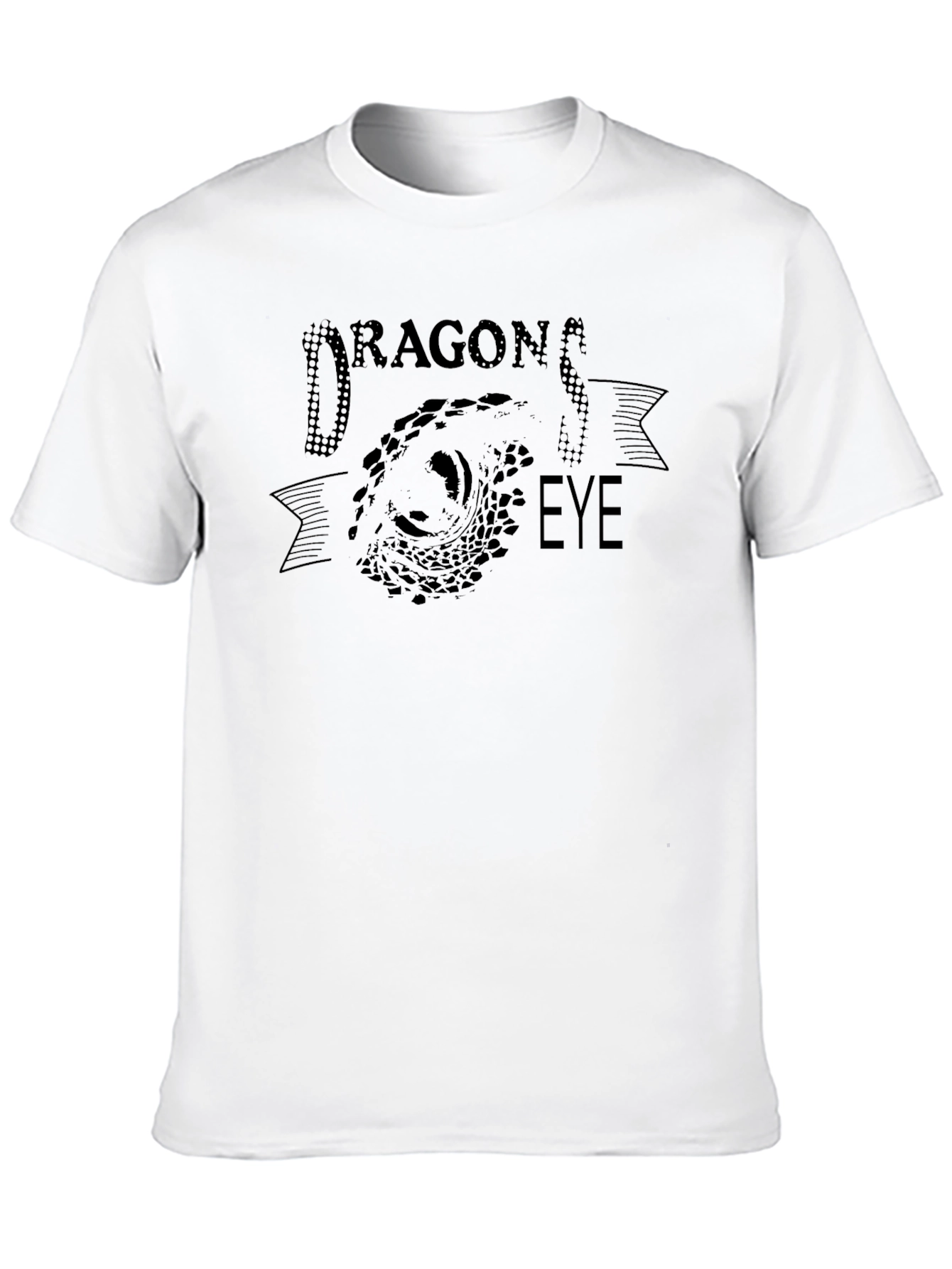 Dragon Eye Graphic Tee - Black Cotton T-Shirt