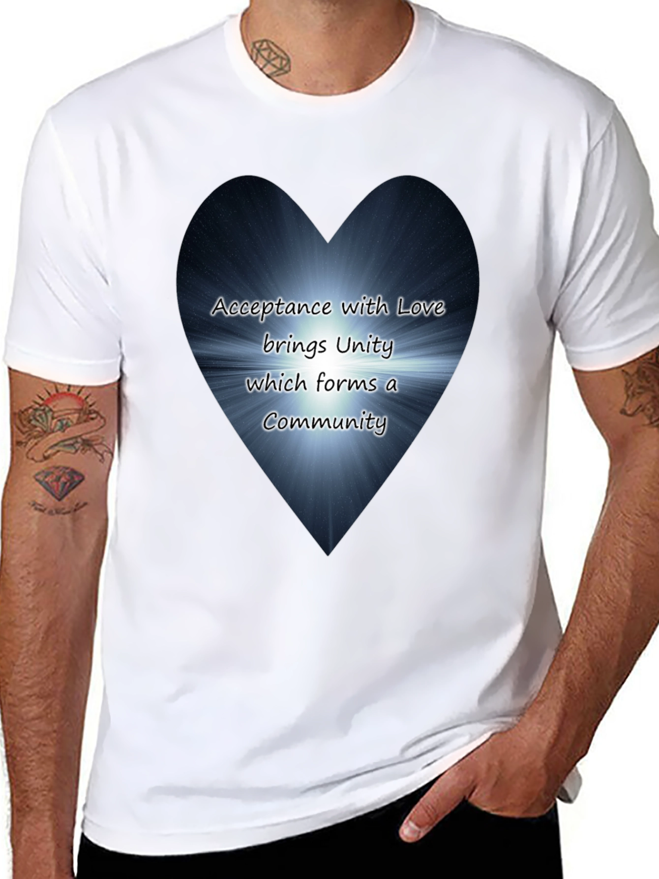 Acceptance with Love T-Shirt - Unity & Community Tee