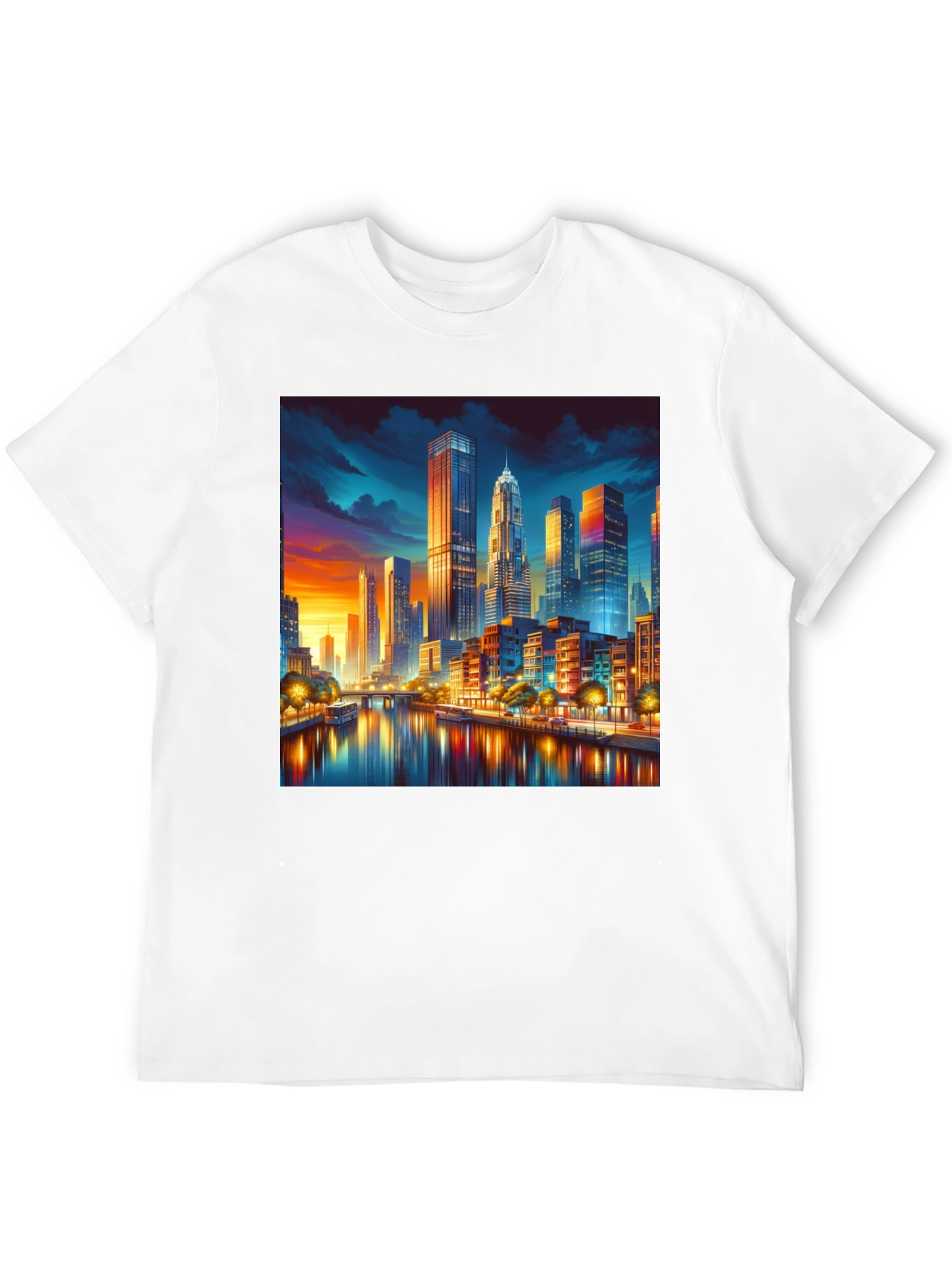 Cityscape Riverfront T-Shirt