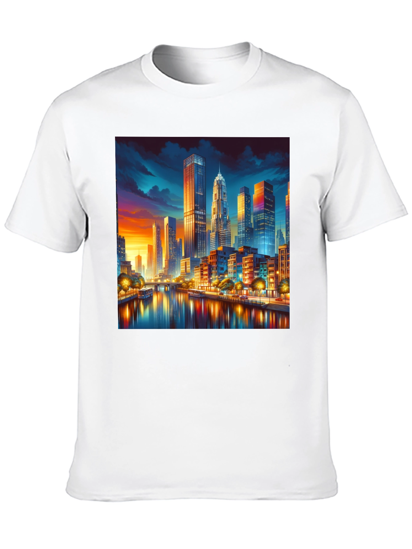 Cityscape Riverfront T-Shirt