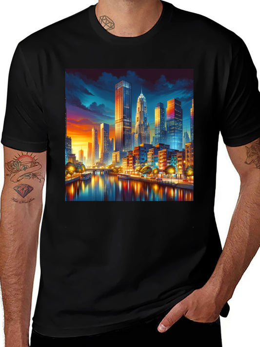 Cityscape Riverfront T-Shirt