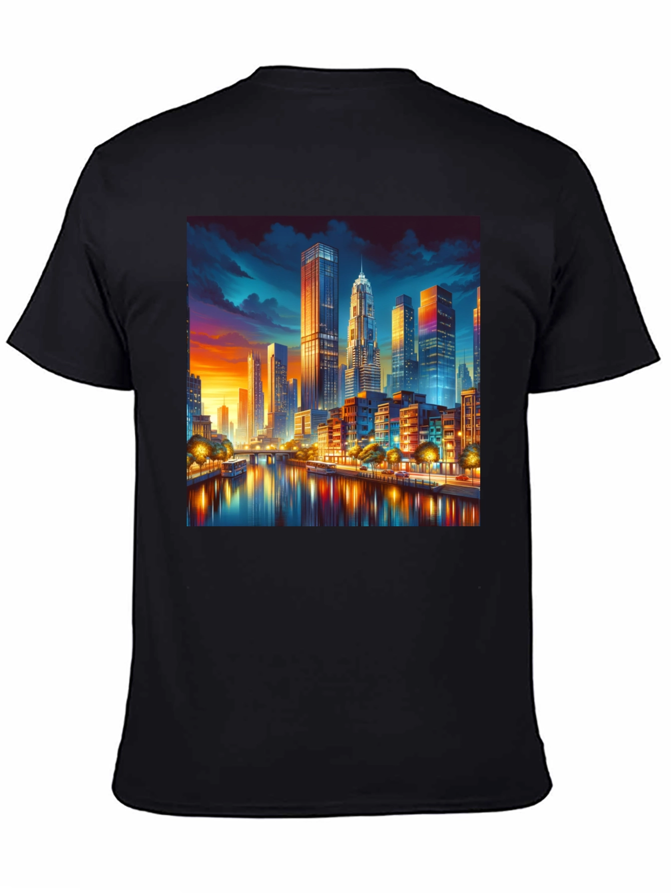 Cityscape Riverfront T-Shirt