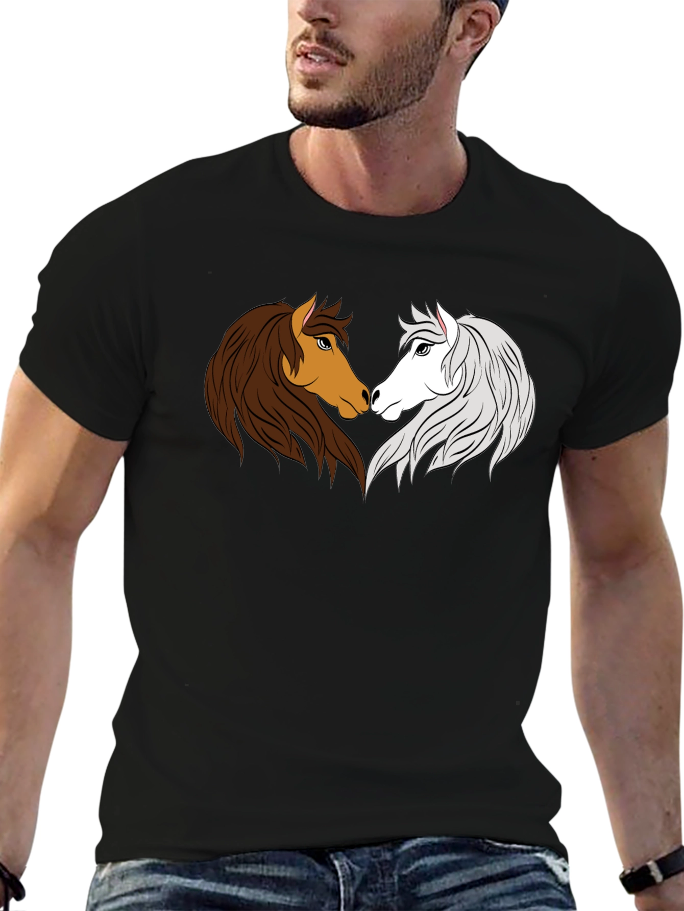 Yin Yang Horse Graphic Tee