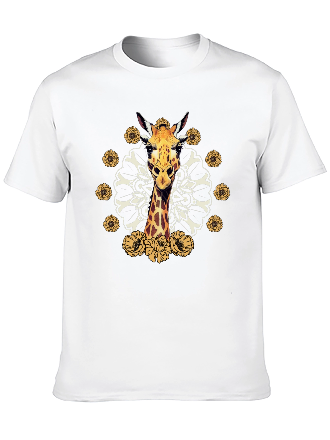Giraffe Mandala Graphic Tee