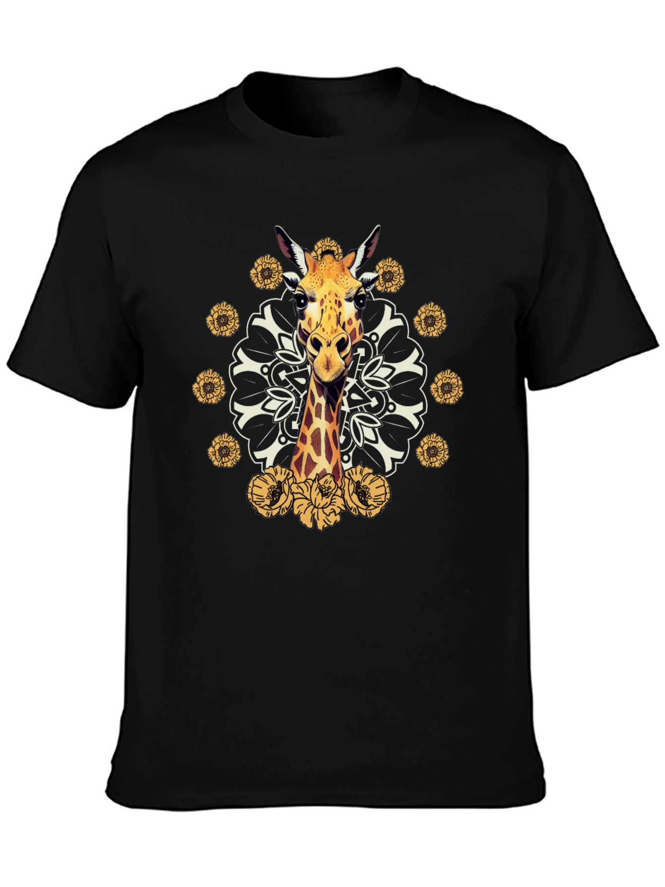 Giraffe Mandala Graphic Tee