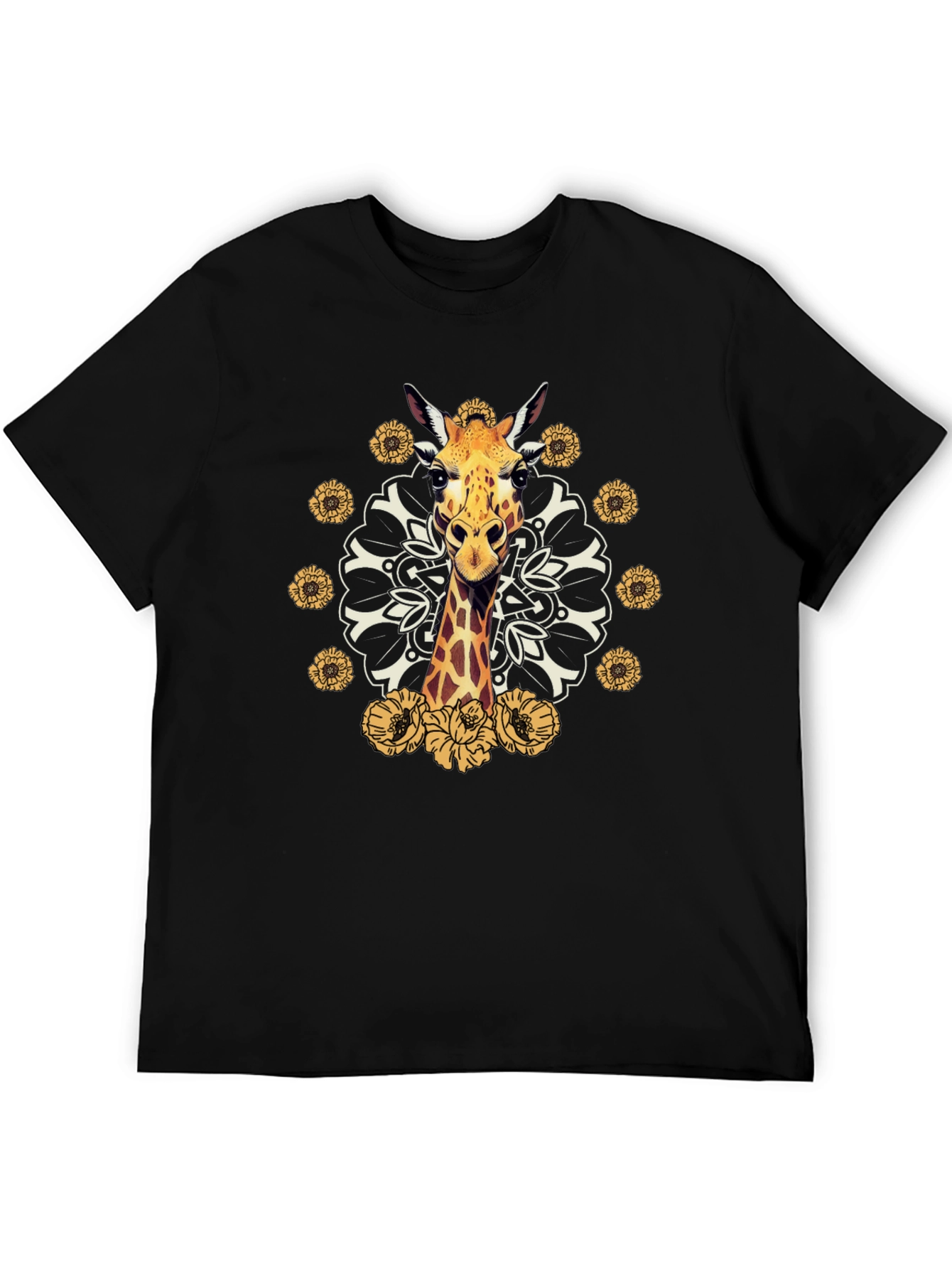 Giraffe Mandala Graphic Tee