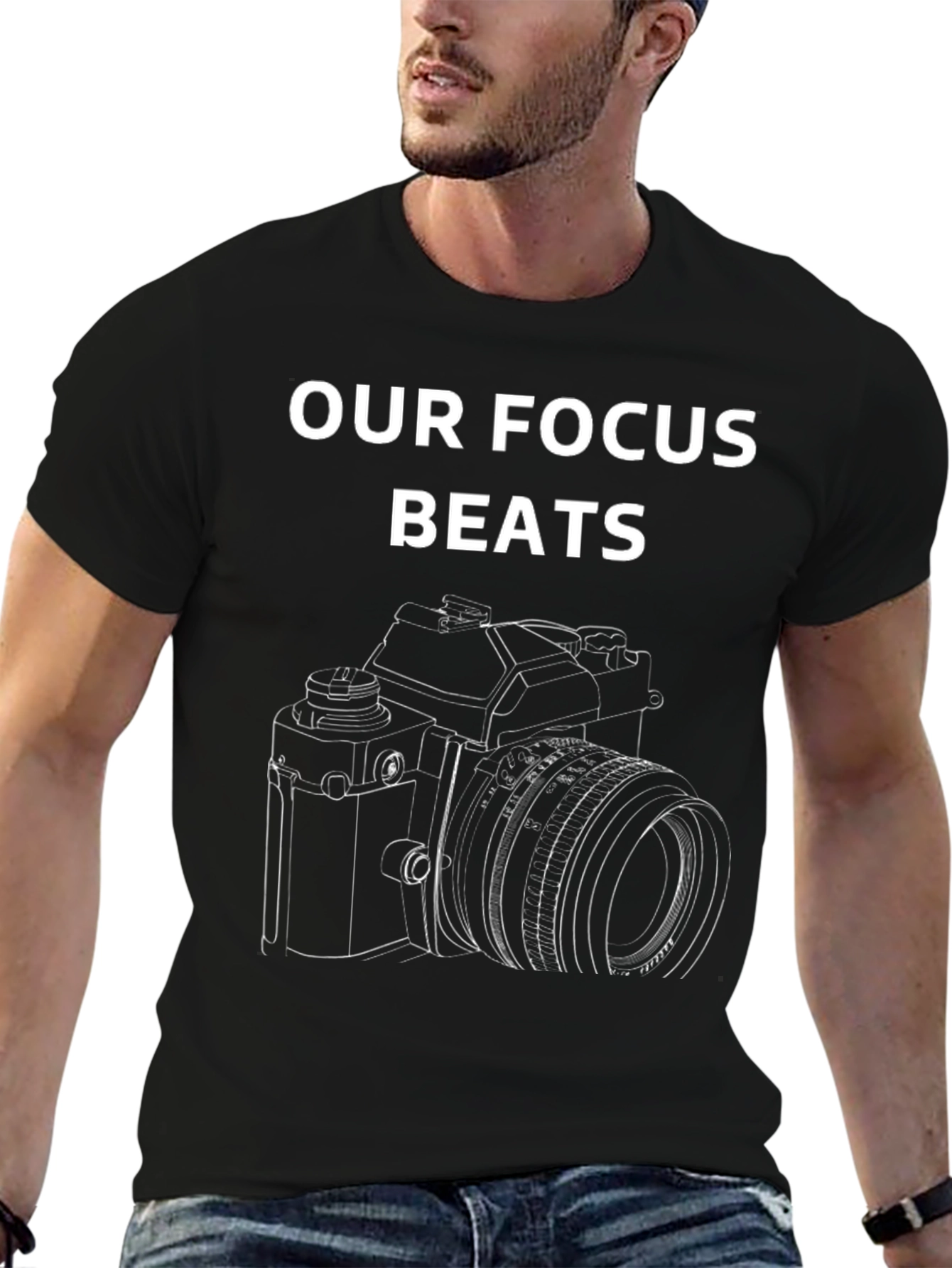 Camera Focus Graphic Tee - Photographer T-Shirt