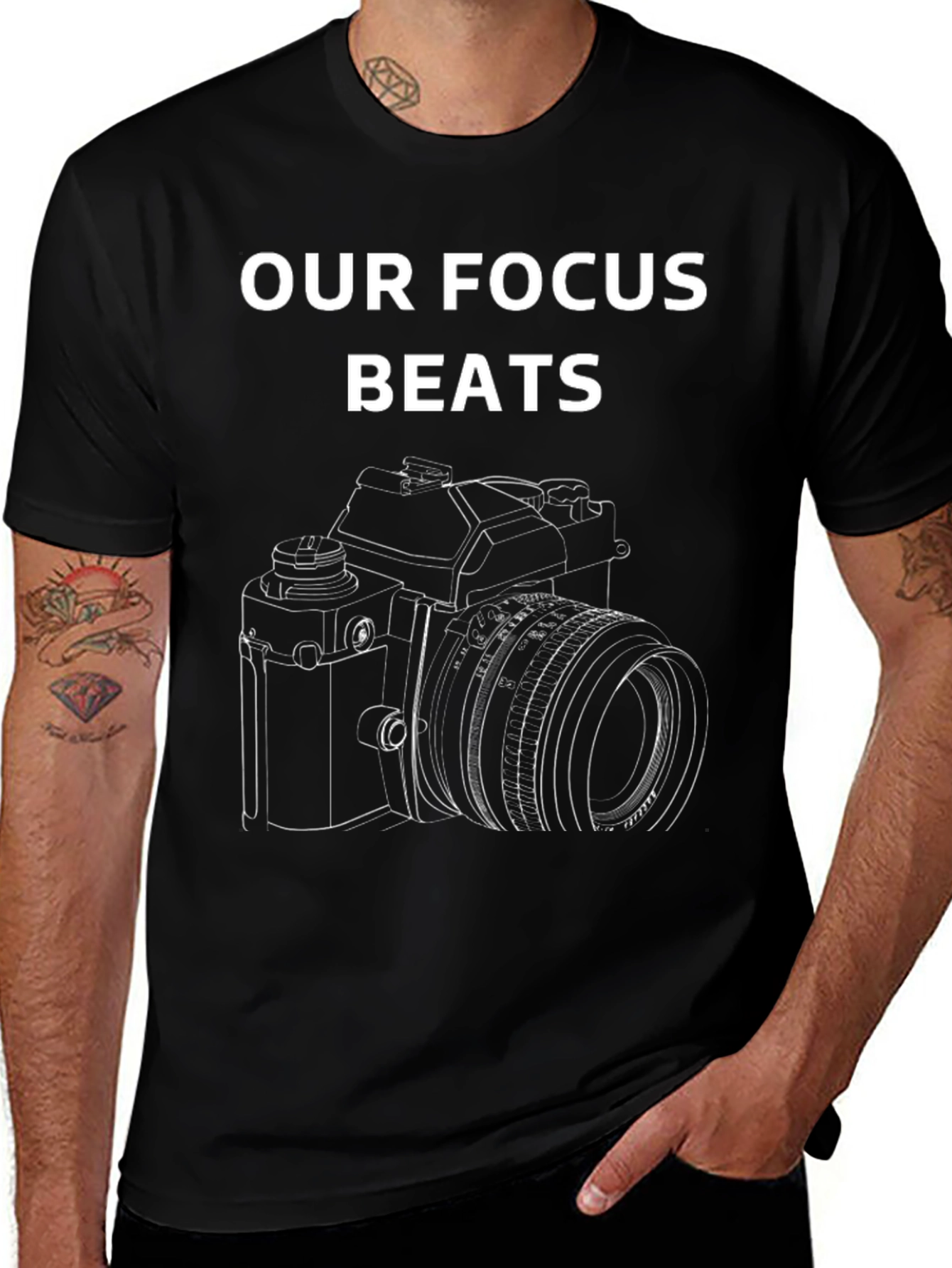 Camera Focus Graphic Tee - Photographer T-Shirt