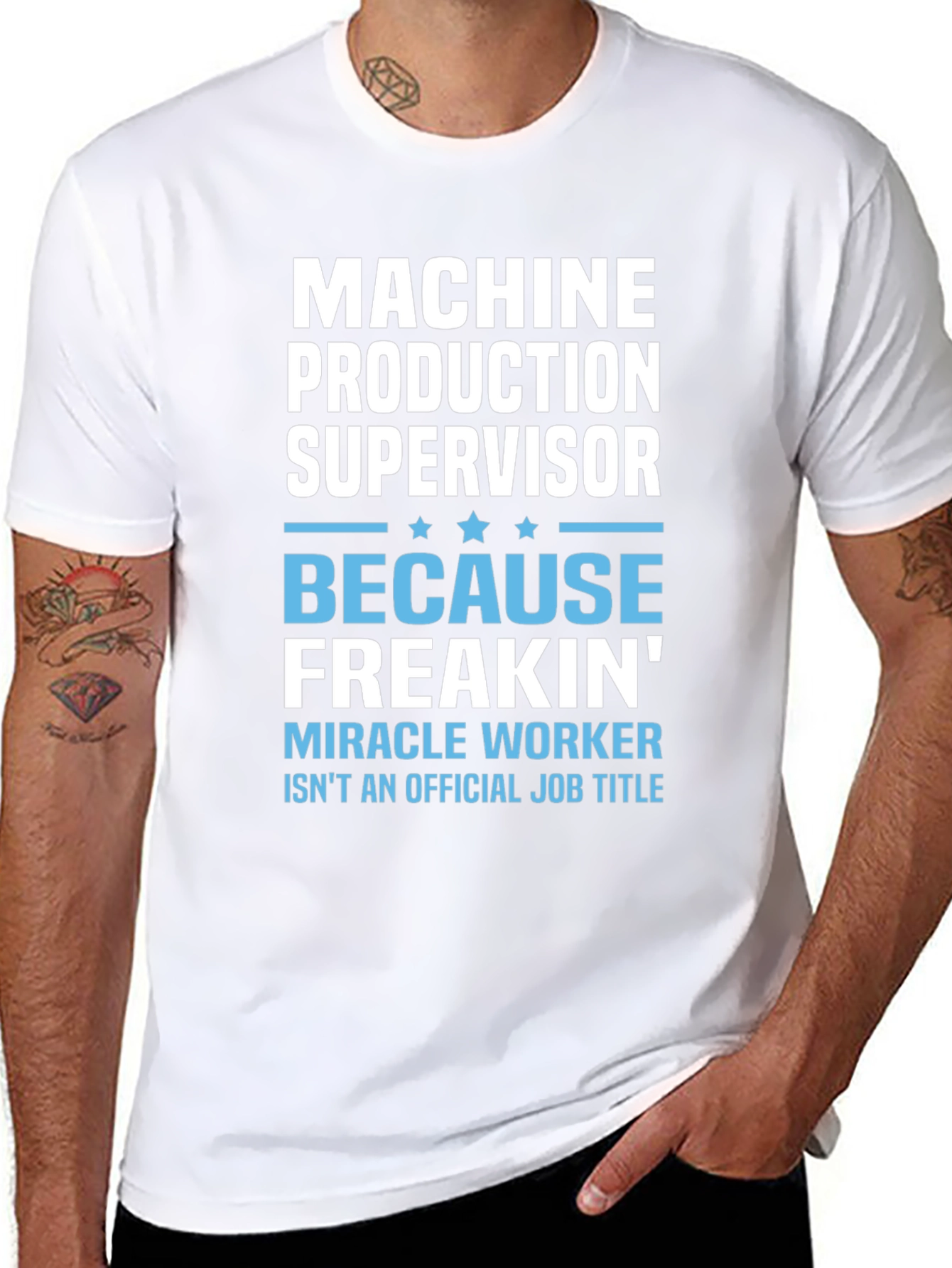 Machine Production Supervisor Funny Job Title T-Shirt