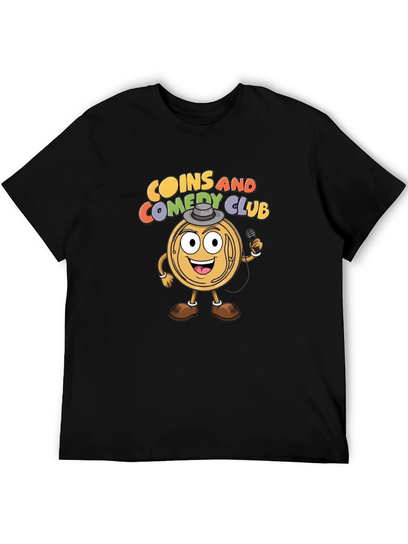 Coins and Comedy Club Graphic T-Shirt