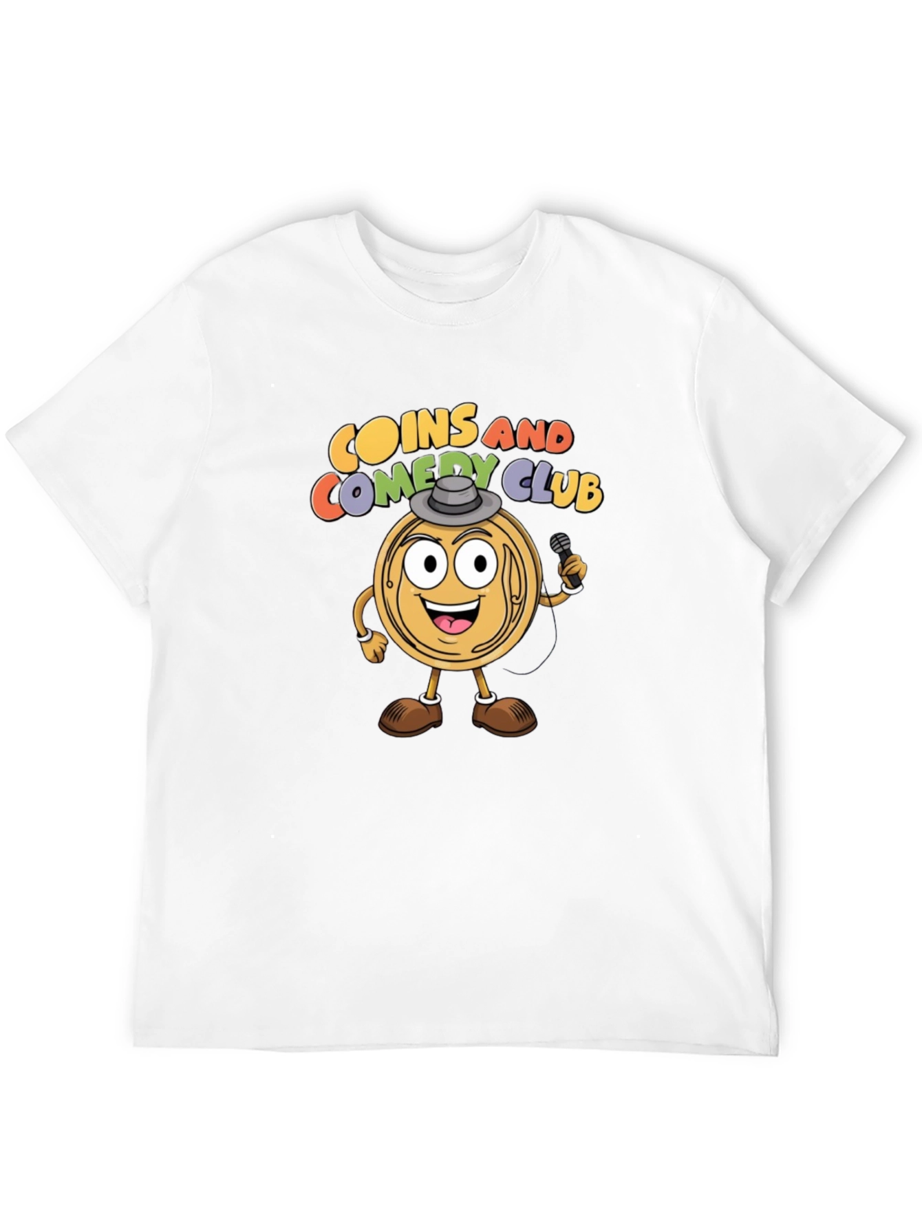 Coins and Comedy Club Graphic T-Shirt