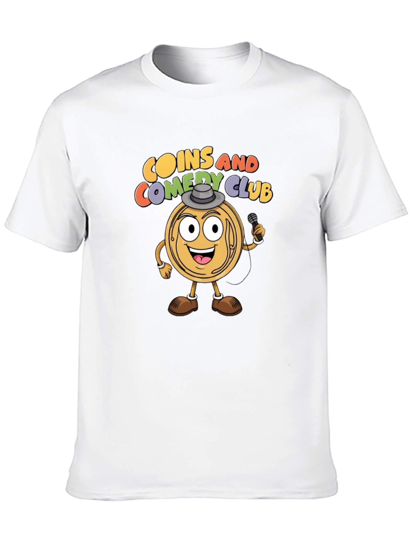 Coins and Comedy Club Graphic T-Shirt