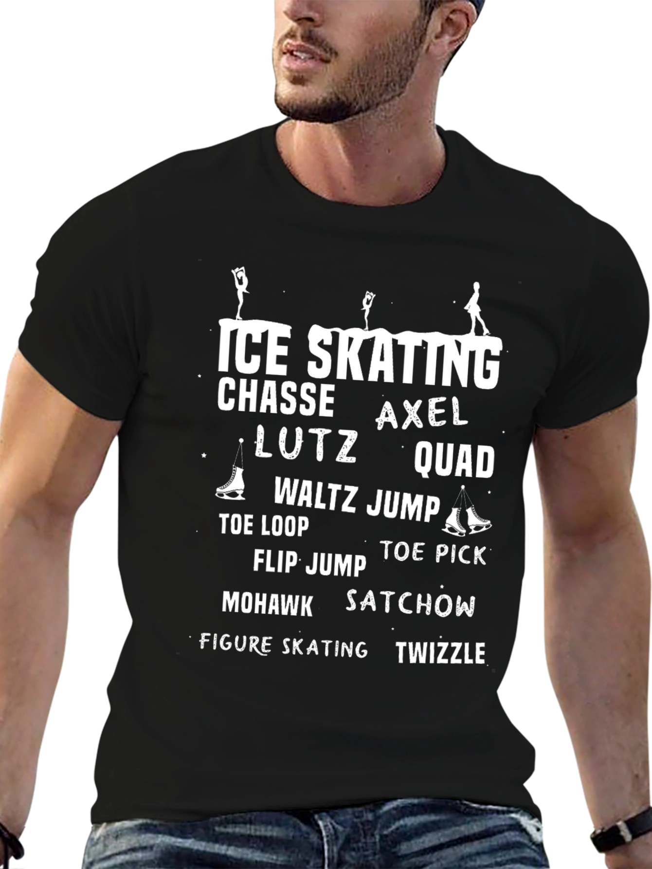 Ice Skating T-Shirt Figure Skating Jumps