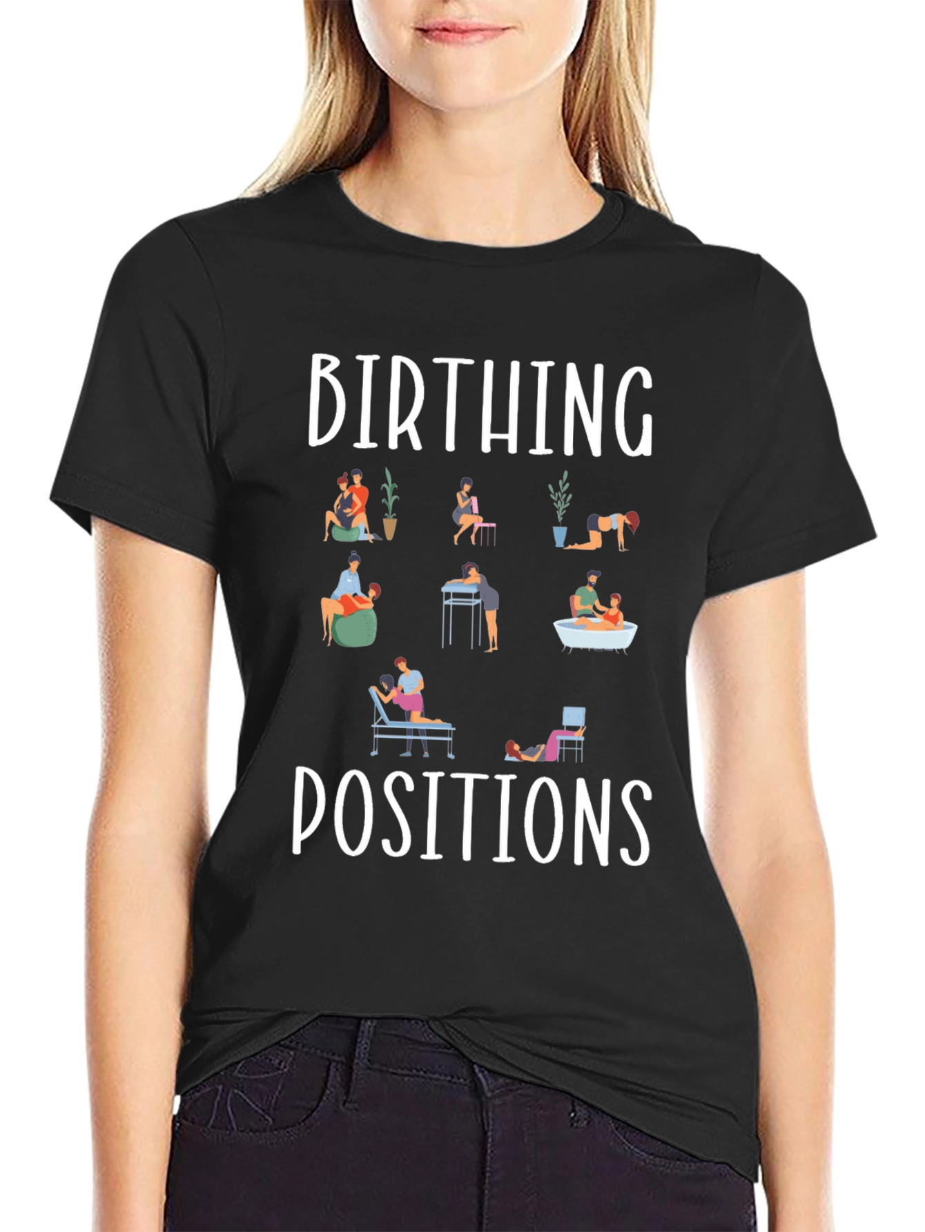Birthing Positions Graphic Tee