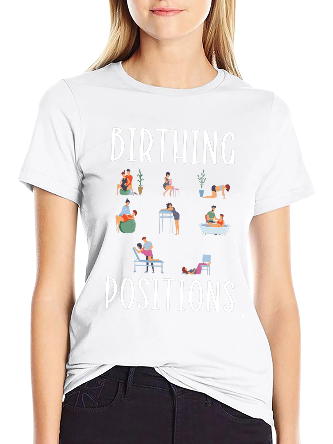 Birthing Positions Graphic Tee