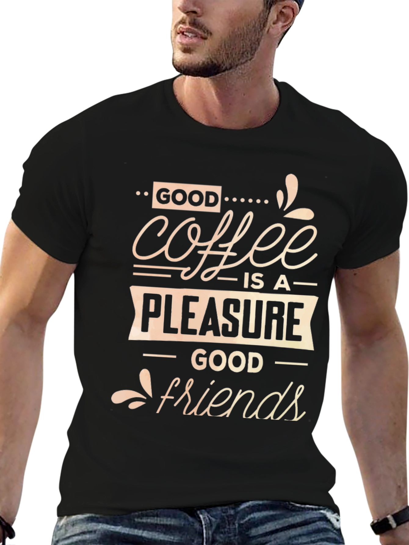 Good Coffee Good Friends Graphic Tee