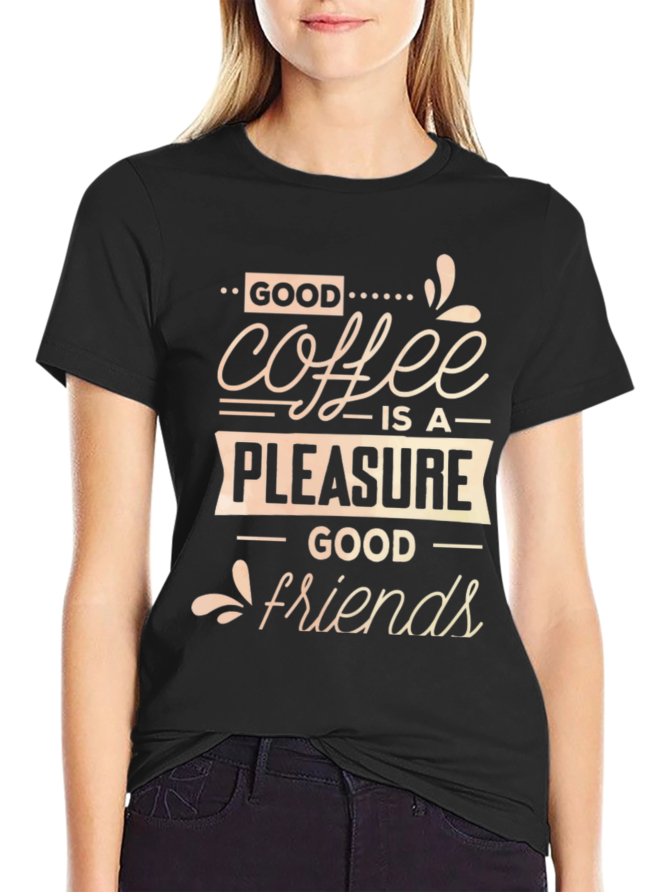 Good Coffee Good Friends Graphic Tee