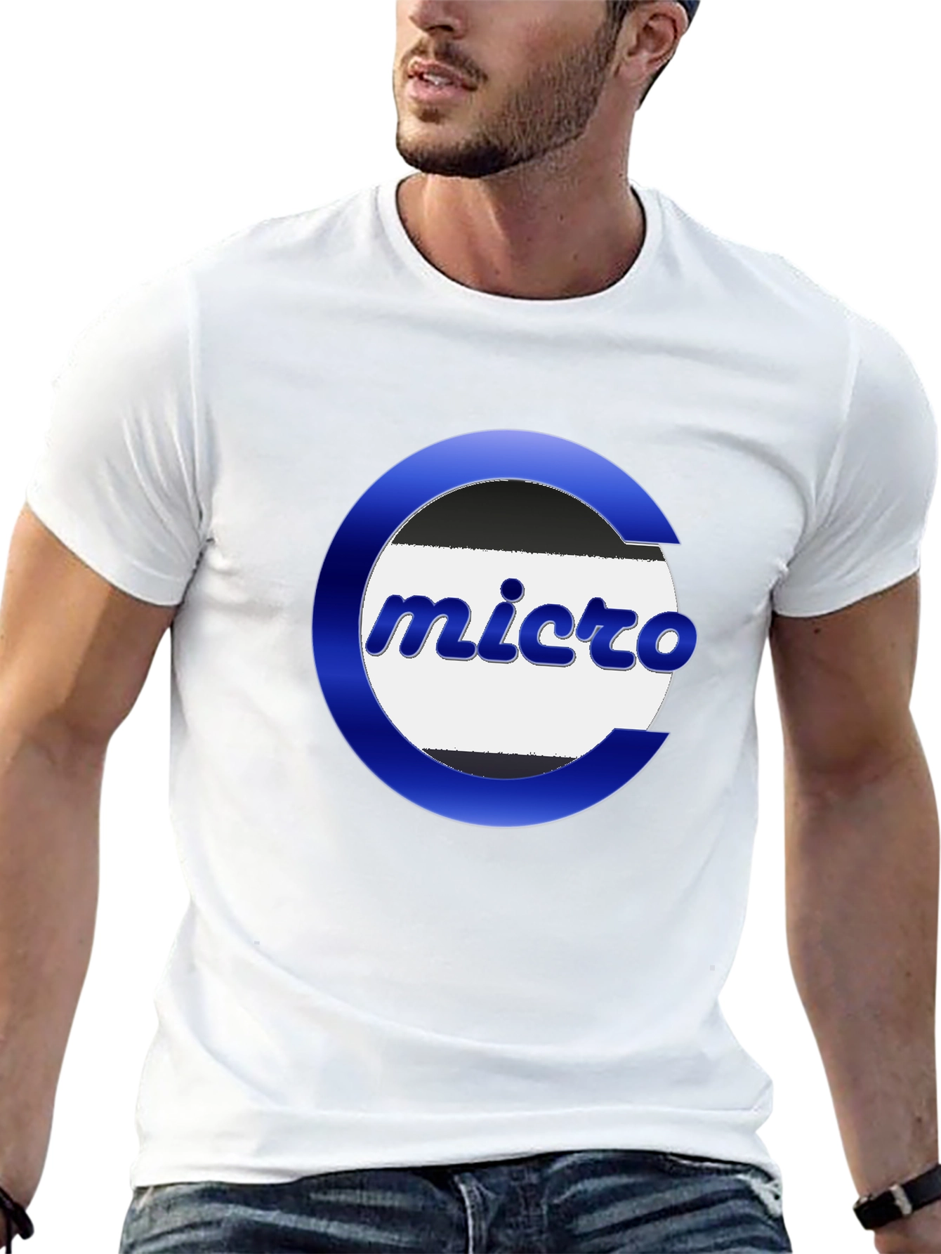 Micro Logo Graphic Tee - Black