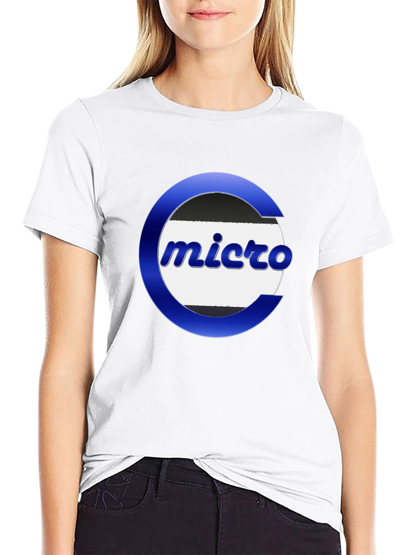 Micro Logo Graphic Tee - Black
