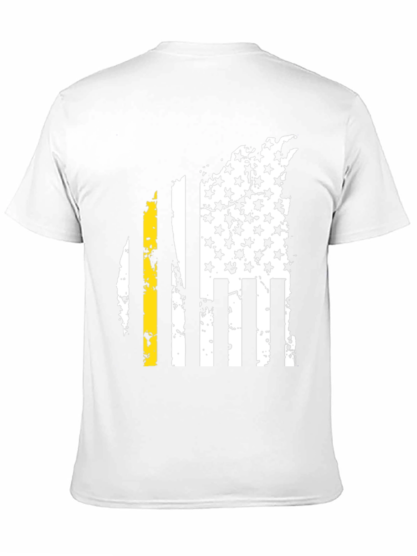 American Flag Thin Yellow Line Mens Tee