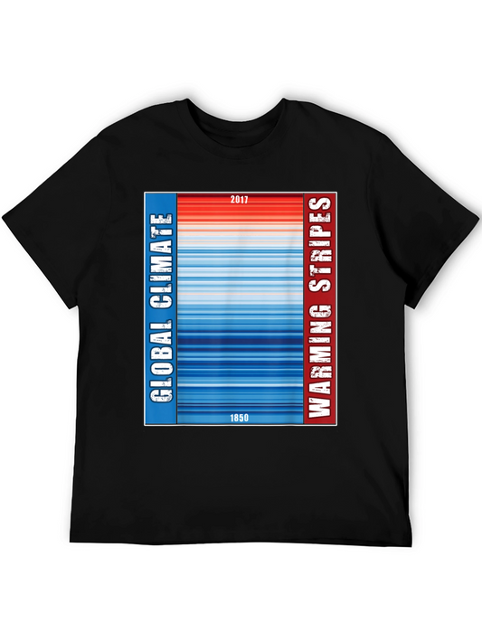Global Climate Warming Stripes T-Shirt