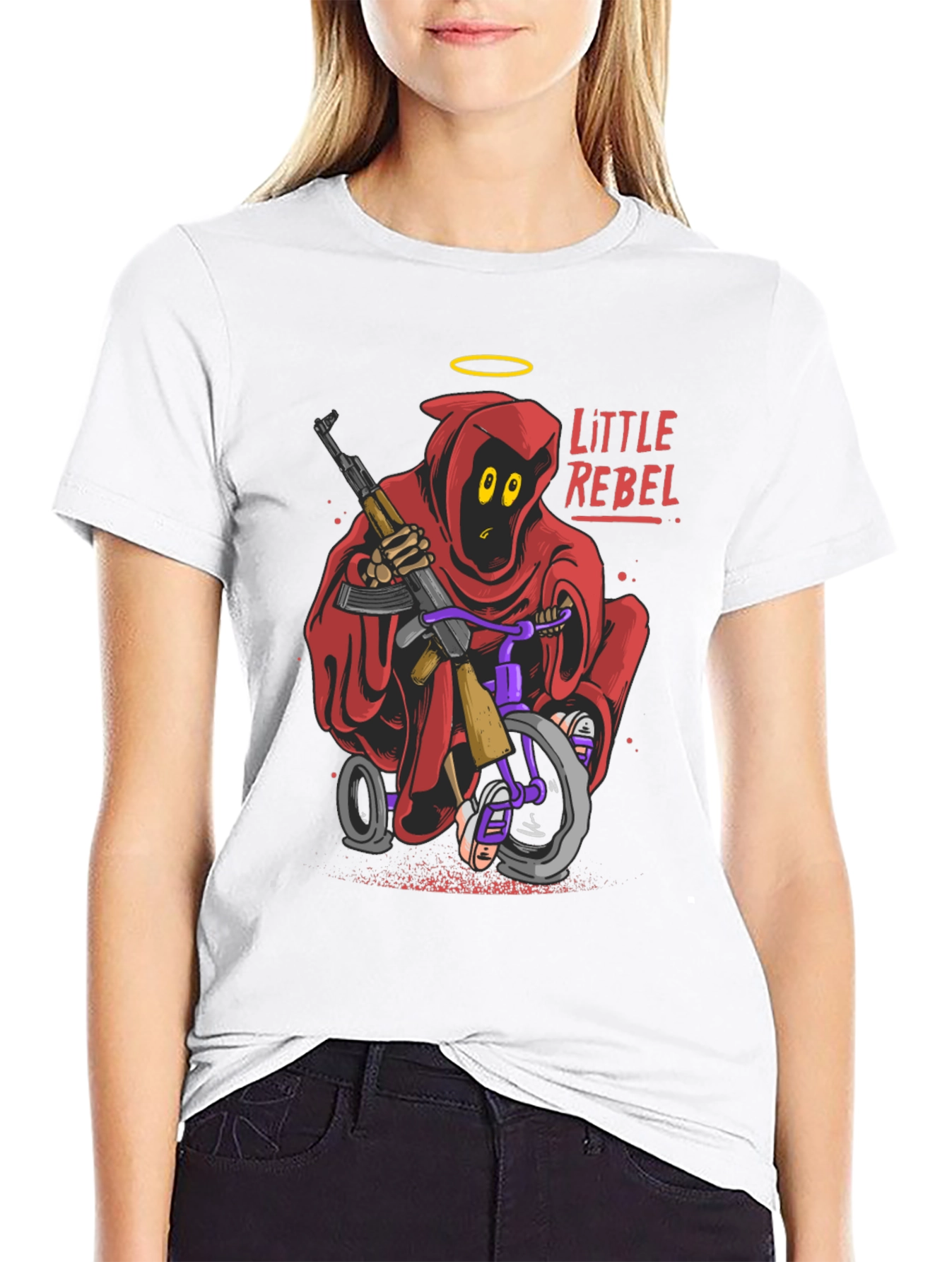 Little Rebel Graphic T-Shirt - Edgy Streetwear