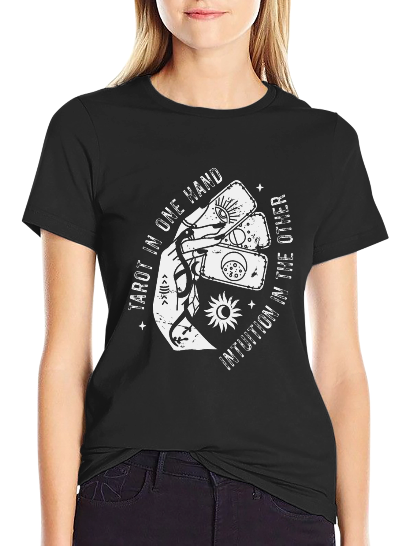 Tarot Intuition Graphic Tee - Unique Design