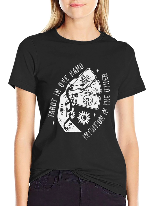 Tarot Intuition Graphic Tee - Unique Design