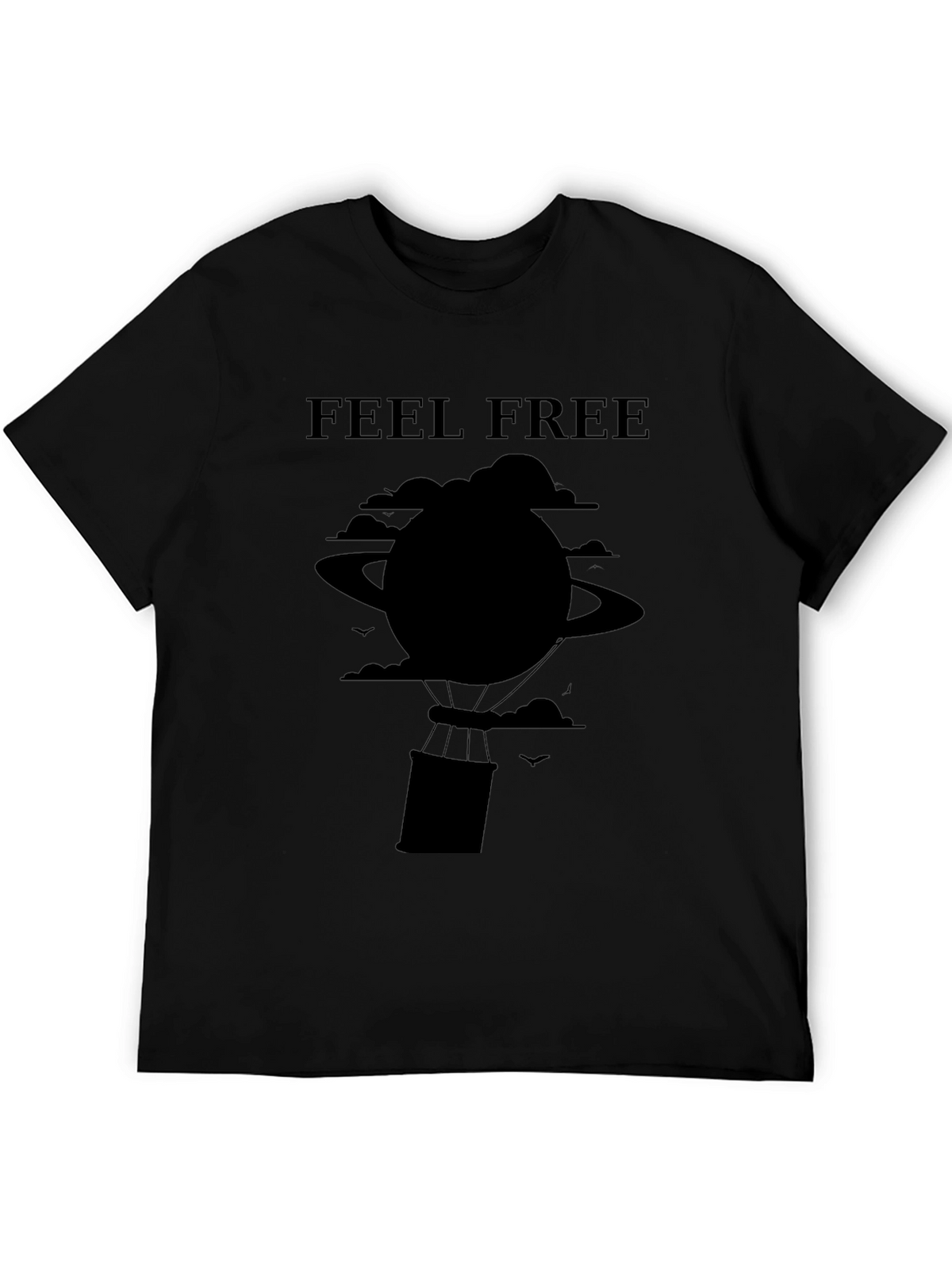 Feel Free Black Graphic Tee