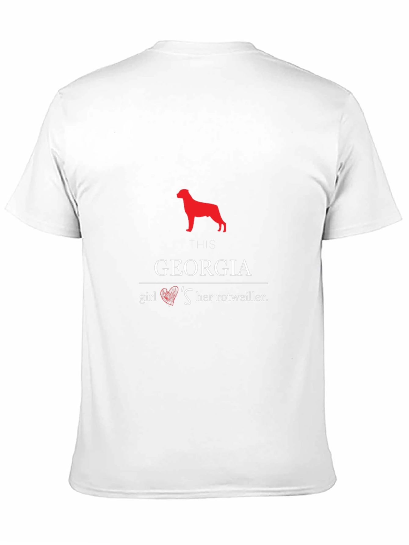 Georgia Rottweiler Lover Black T-Shirt