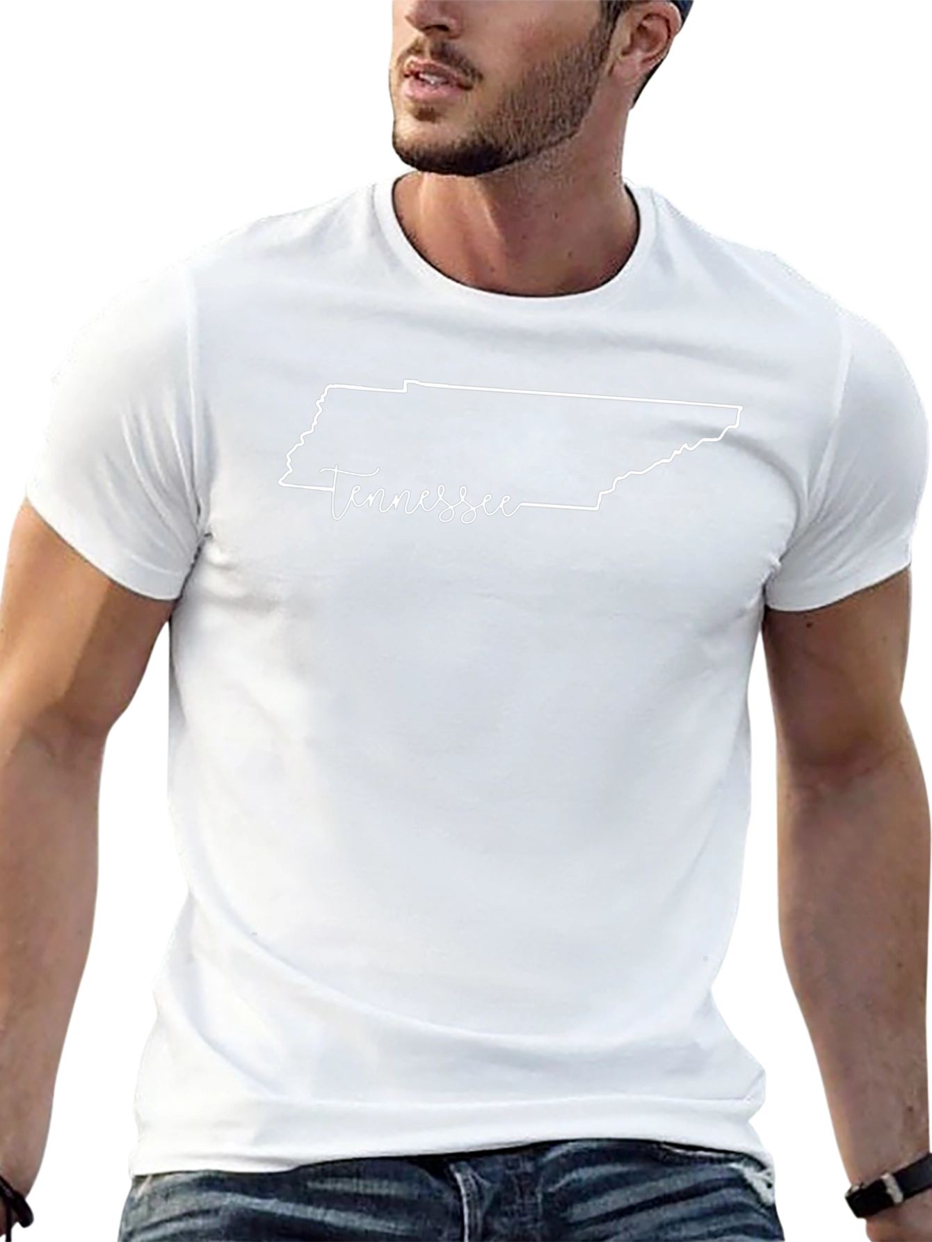 Tennessee State Outline Graphic T-Shirt - Unisex